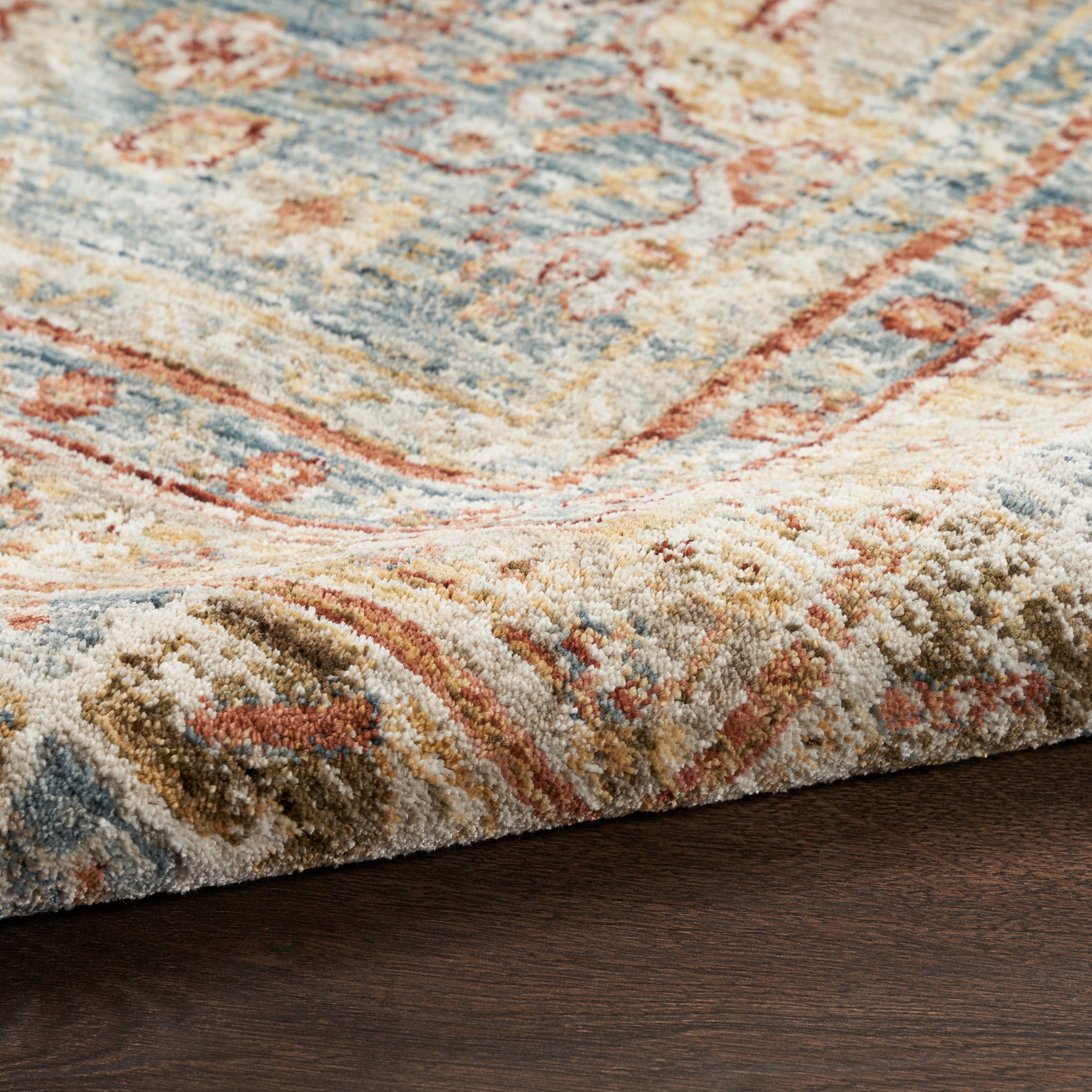 Nourison Sahar SHR01 Blue Large Rectangle Rug