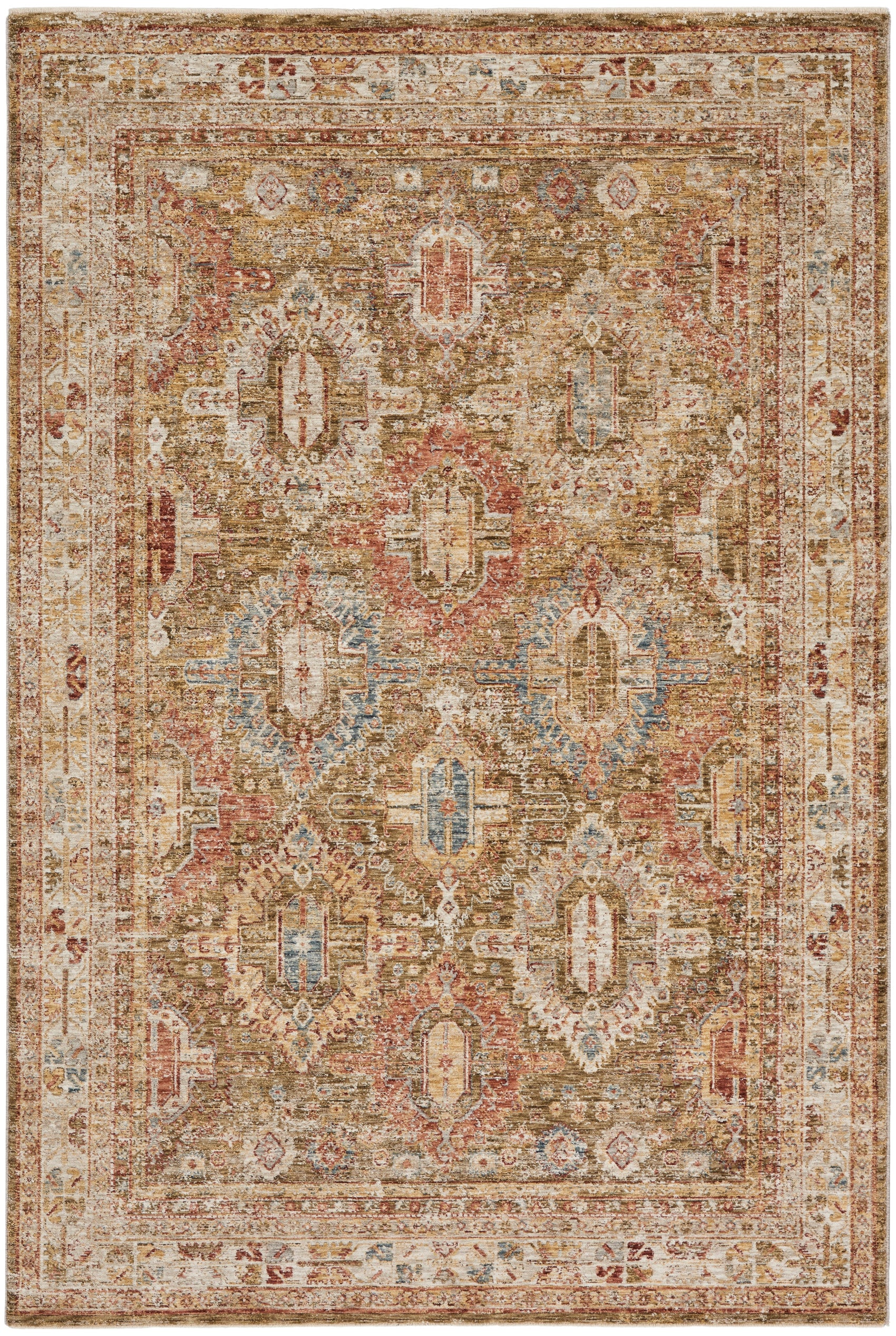 Nourison Sahar SHR01 Green Large Rectangle Rug
