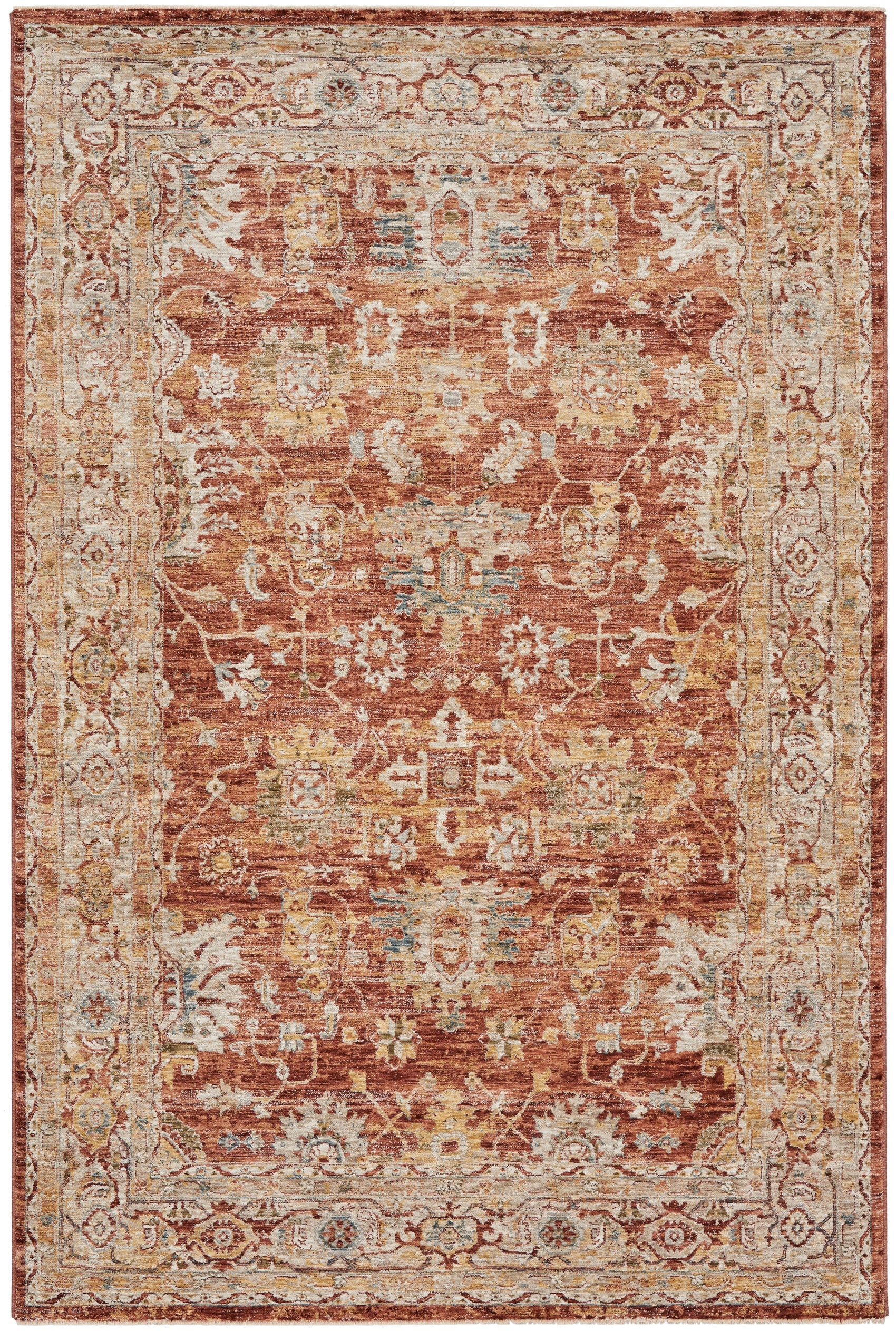 Nourison Sahar SHR02 Rust Orange Large Rectangle Rug