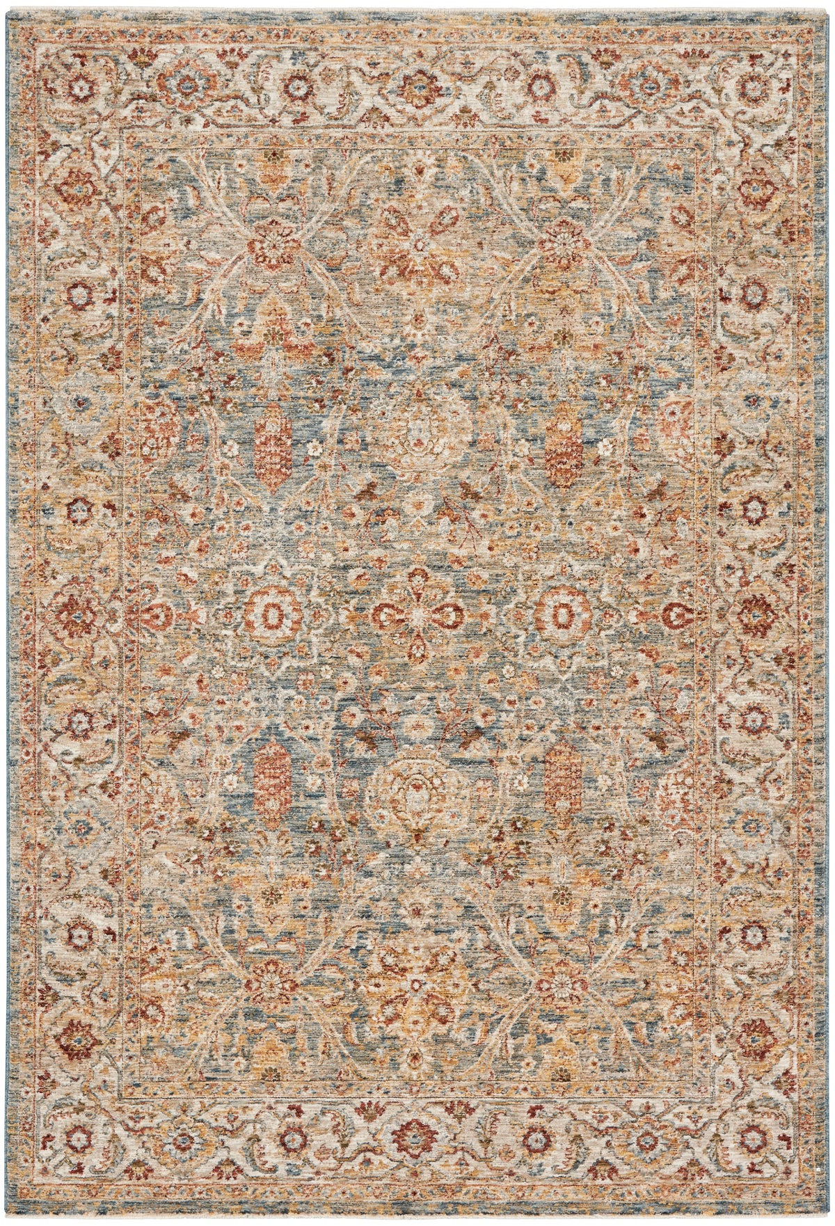 Nourison Sahar SHR03 Blue Large Rectangle Rug