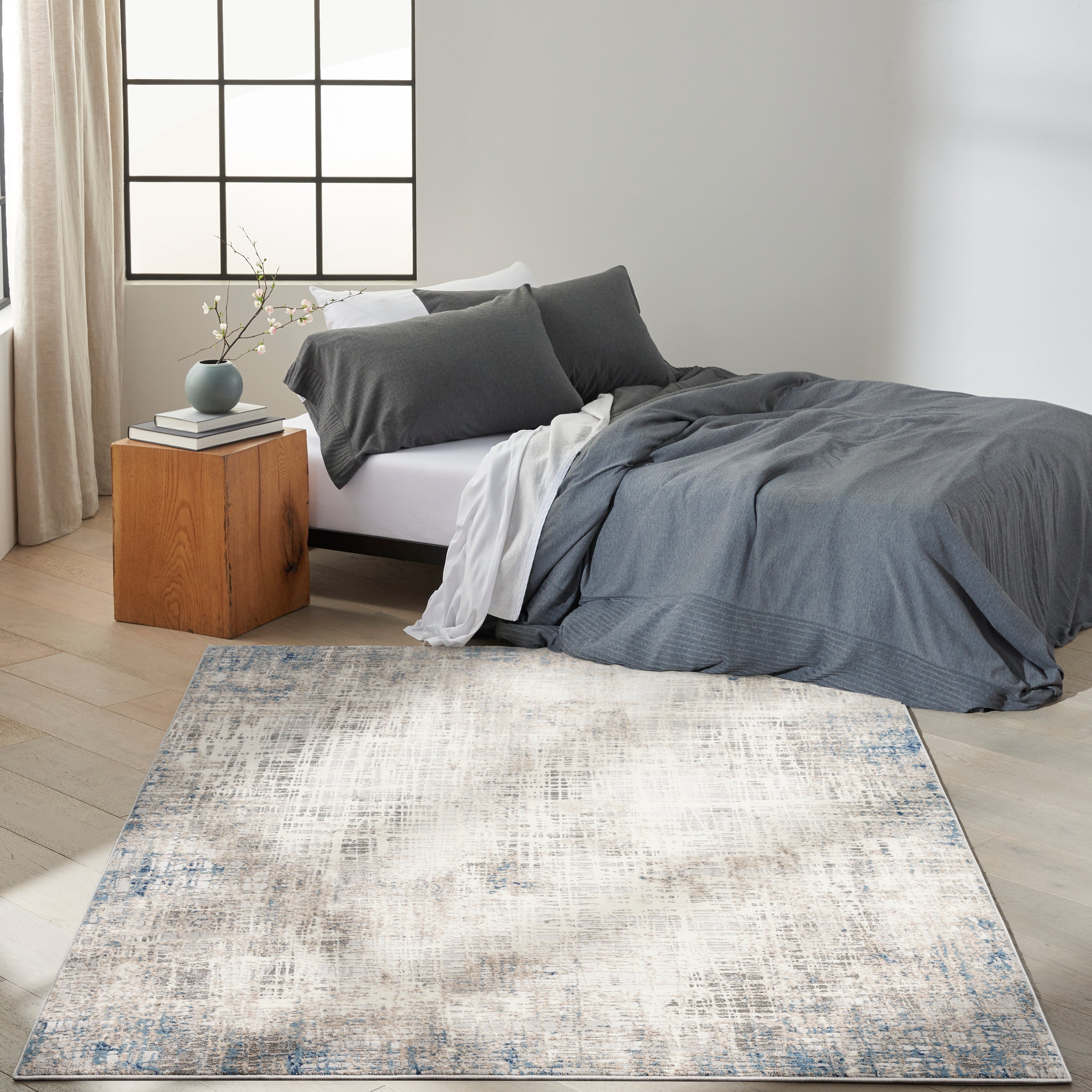 Calvin Klein CK022 Infinity IFN01 Blue Multi Colour Large Rectangle Rug