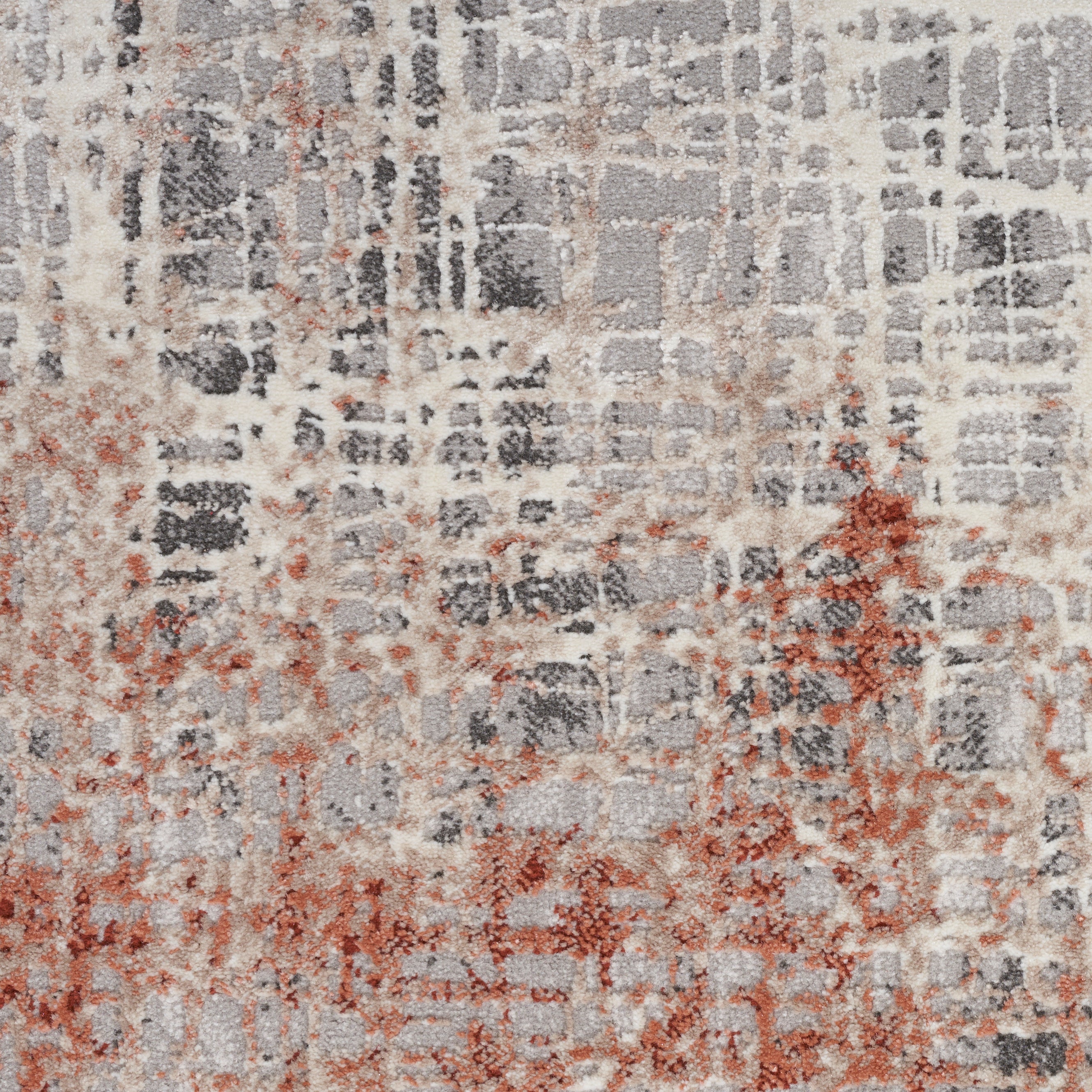 Calvin Klein CK022 Infinity IFN01 Rust Orange Multi Colour Large Rectangle Rug