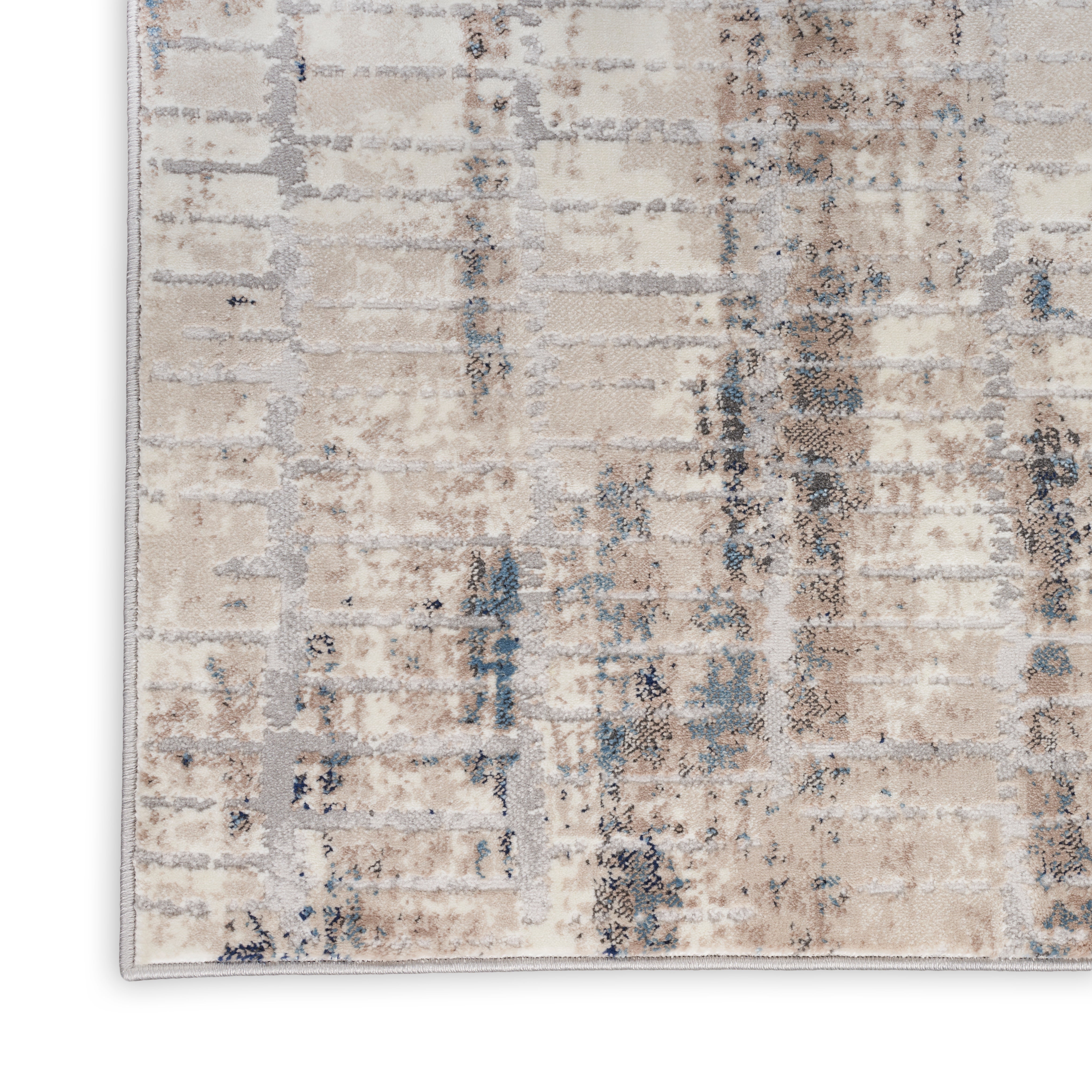 Calvin Klein CK022 Infinity IFN02 Ivory/Grey/Blue Large Rectangle Rug