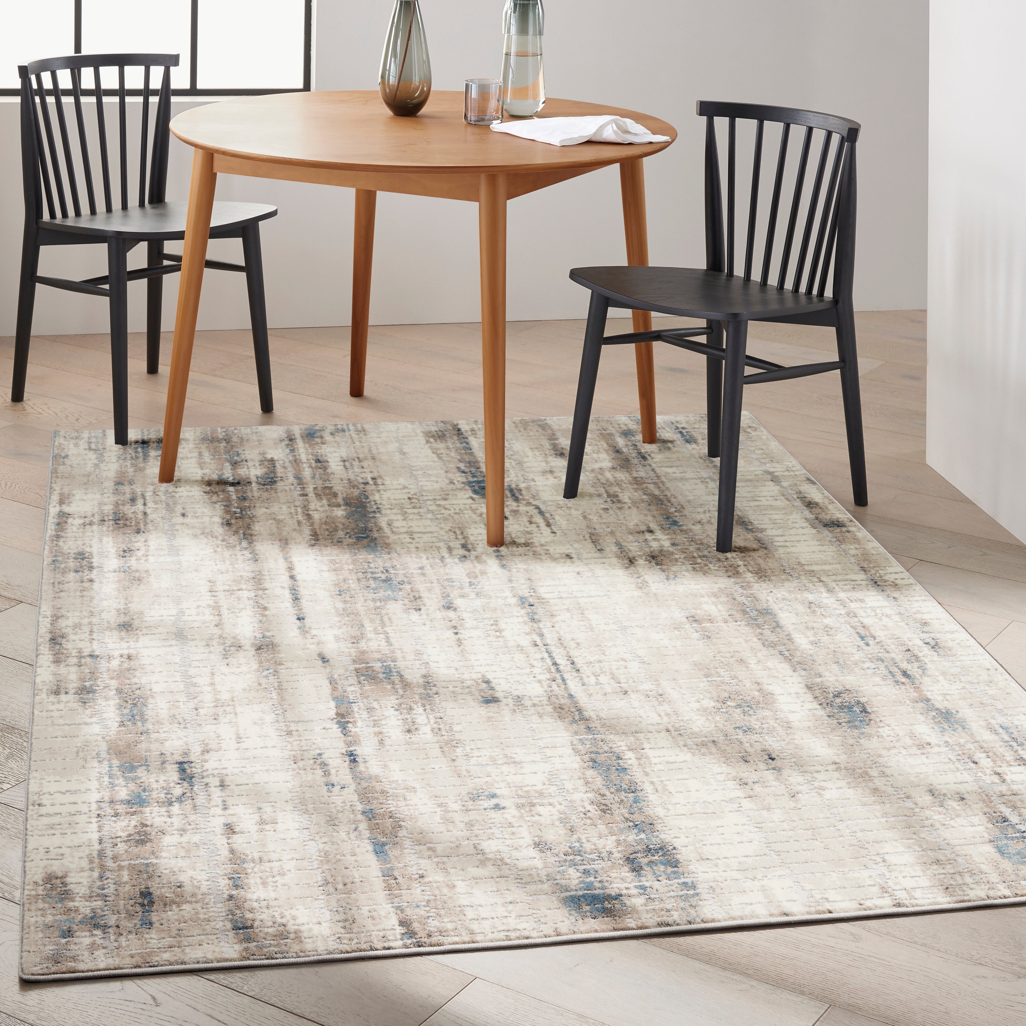 Calvin Klein CK022 Infinity IFN02 Ivory/Grey/Blue Large Rectangle Rug