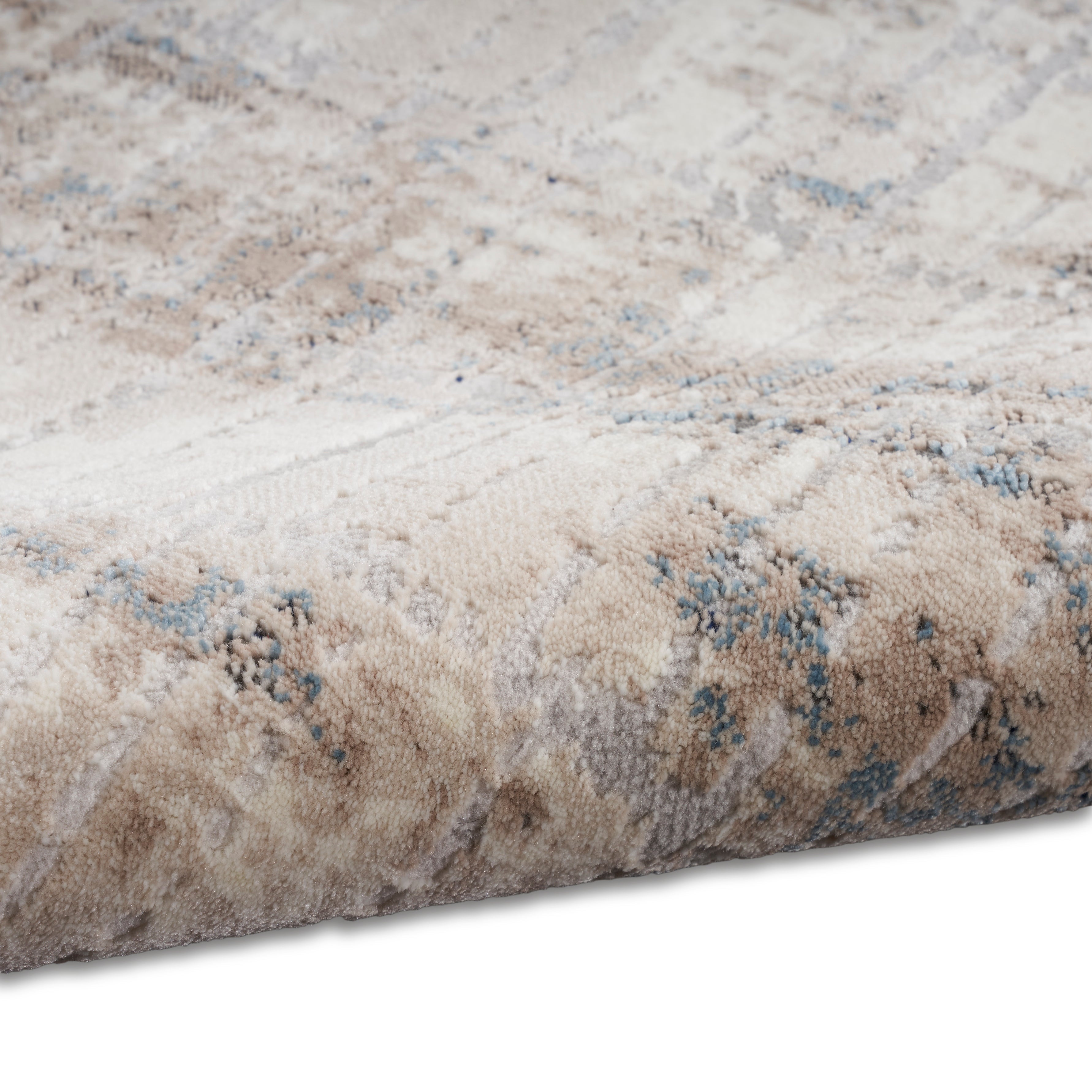 Calvin Klein CK022 Infinity IFN02 Ivory/Grey/Blue Large Rectangle Rug