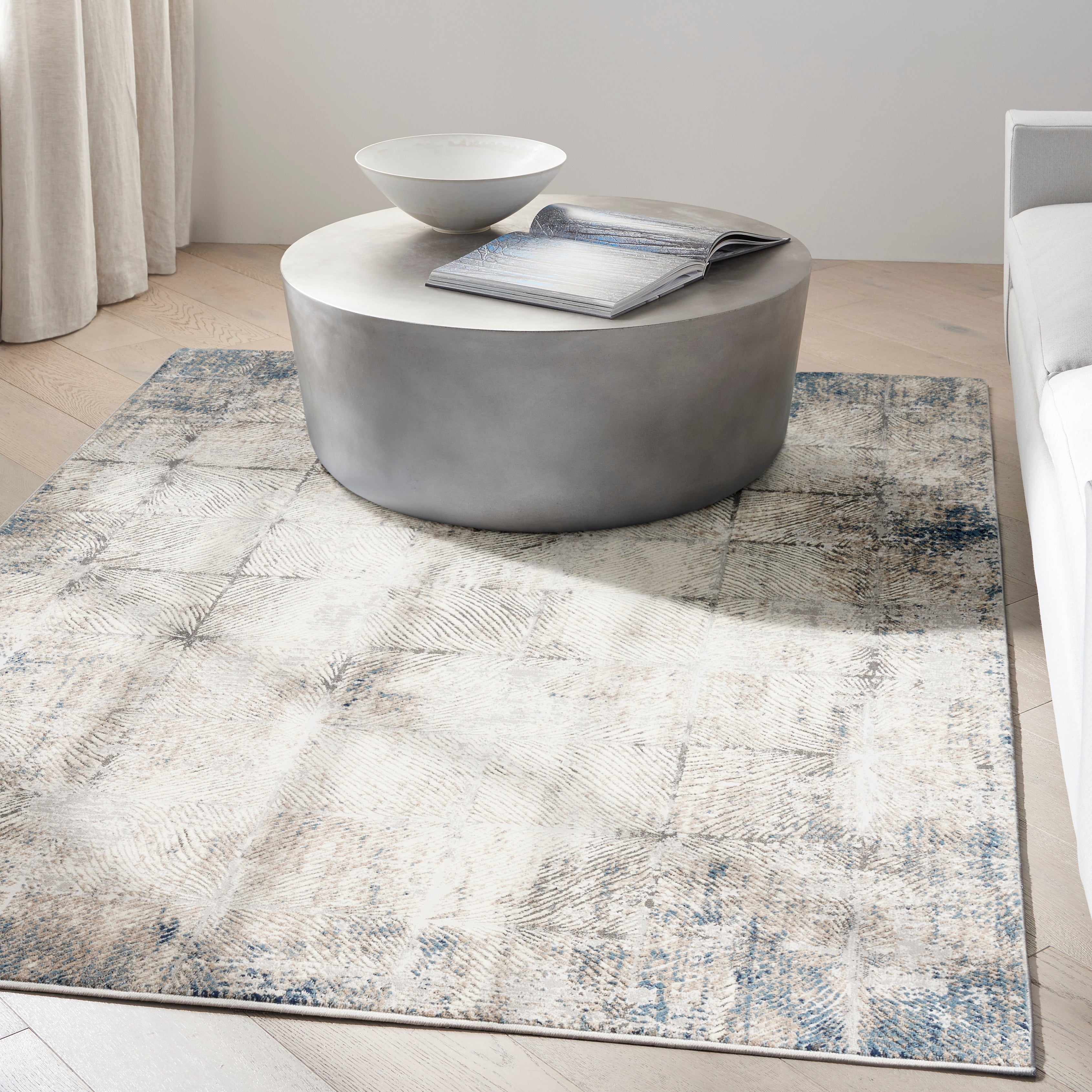 Calvin Klein CK022 Infinity IFN03 Ivory/Grey Large Rectangle Rug