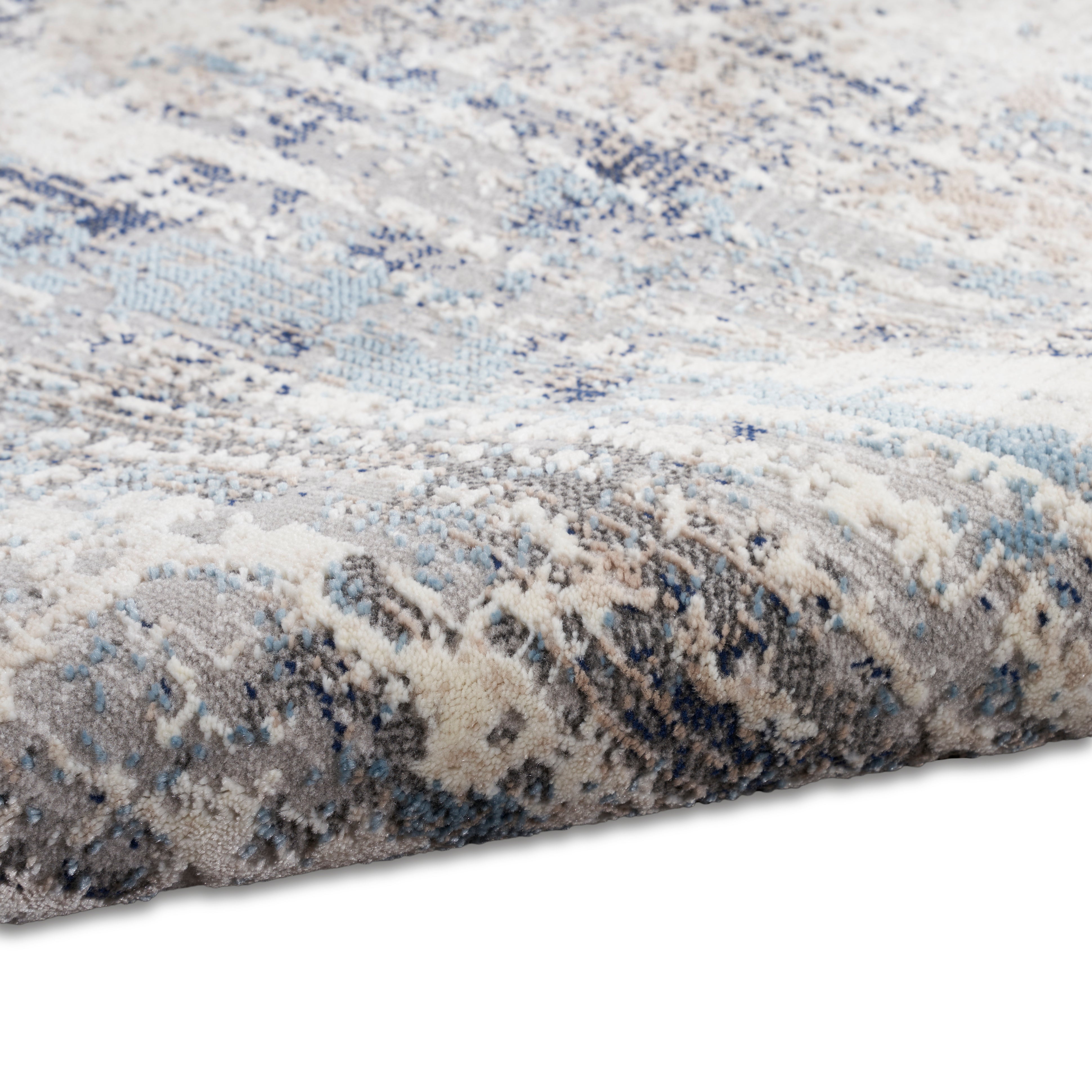 Calvin Klein CK022 Infinity IFN04 Ivory/Grey/Blue Large Rectangle Rug