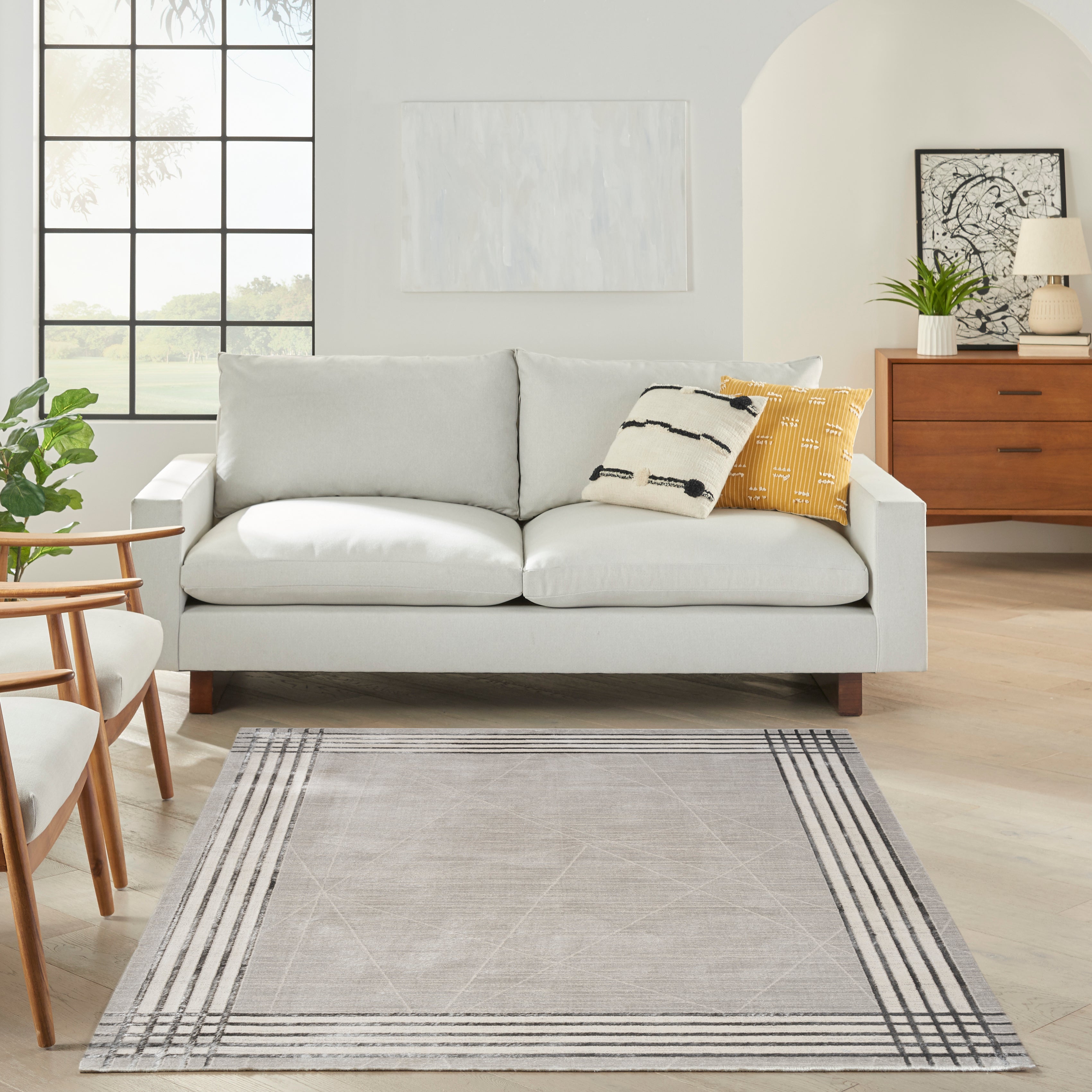 Nourison Desire DSR01 Grey/Silver Large Rectangle Rug