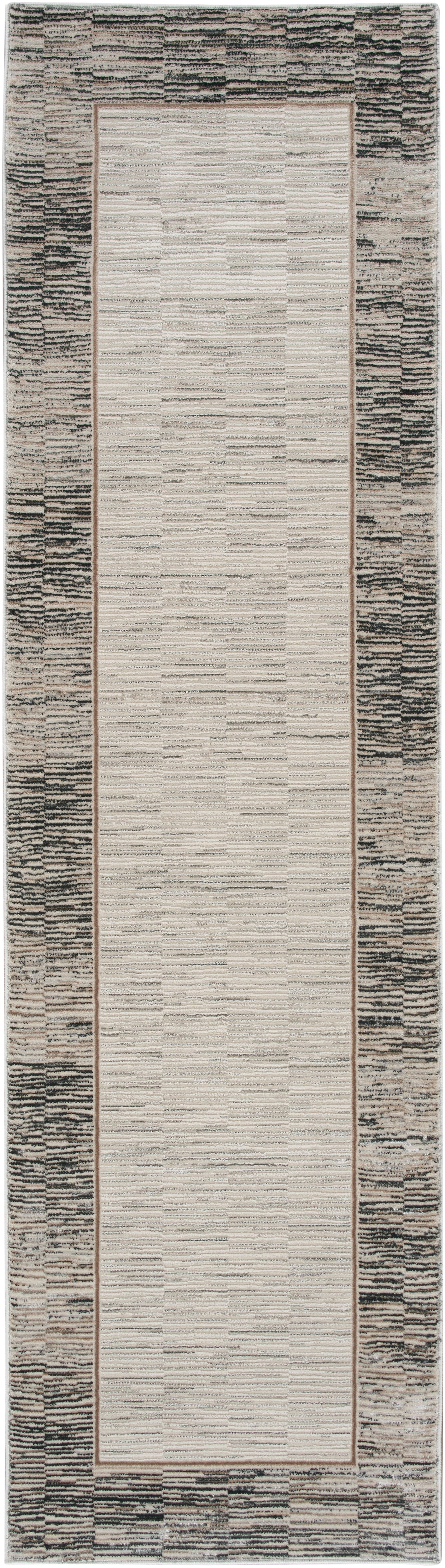 Nourison Desire DSR02 Grey/Black Runner Rug