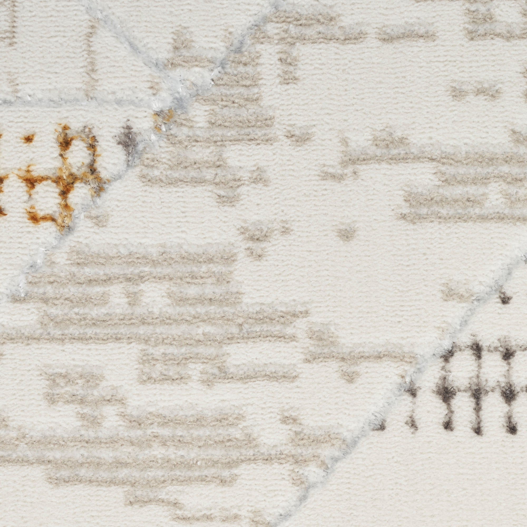 Nourison Glitz GLZ04 Ivory/Multi Colour Large Rectangle Rug