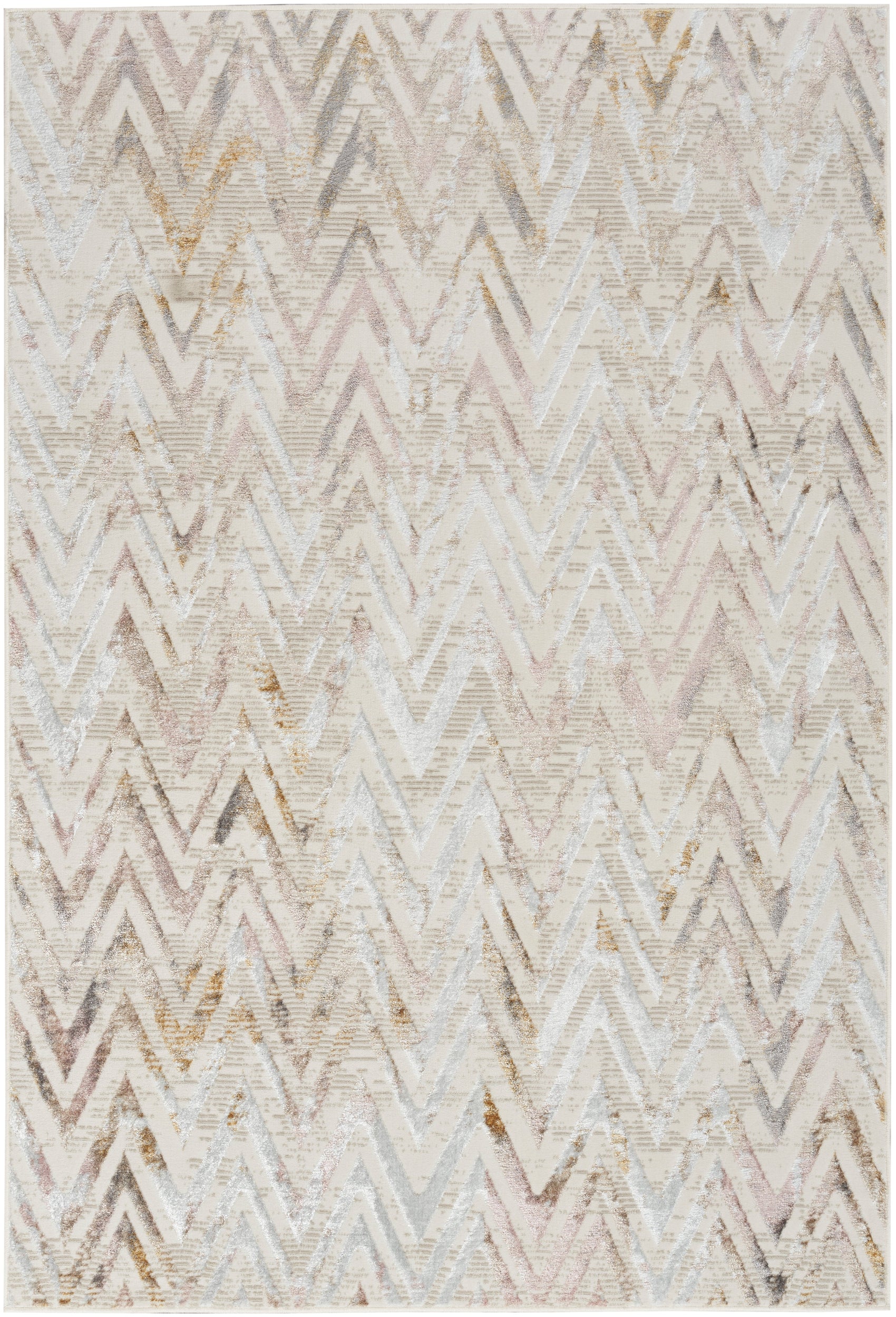 Nourison Glitz GLZ05 Multi Colour Large Rectangle Rug