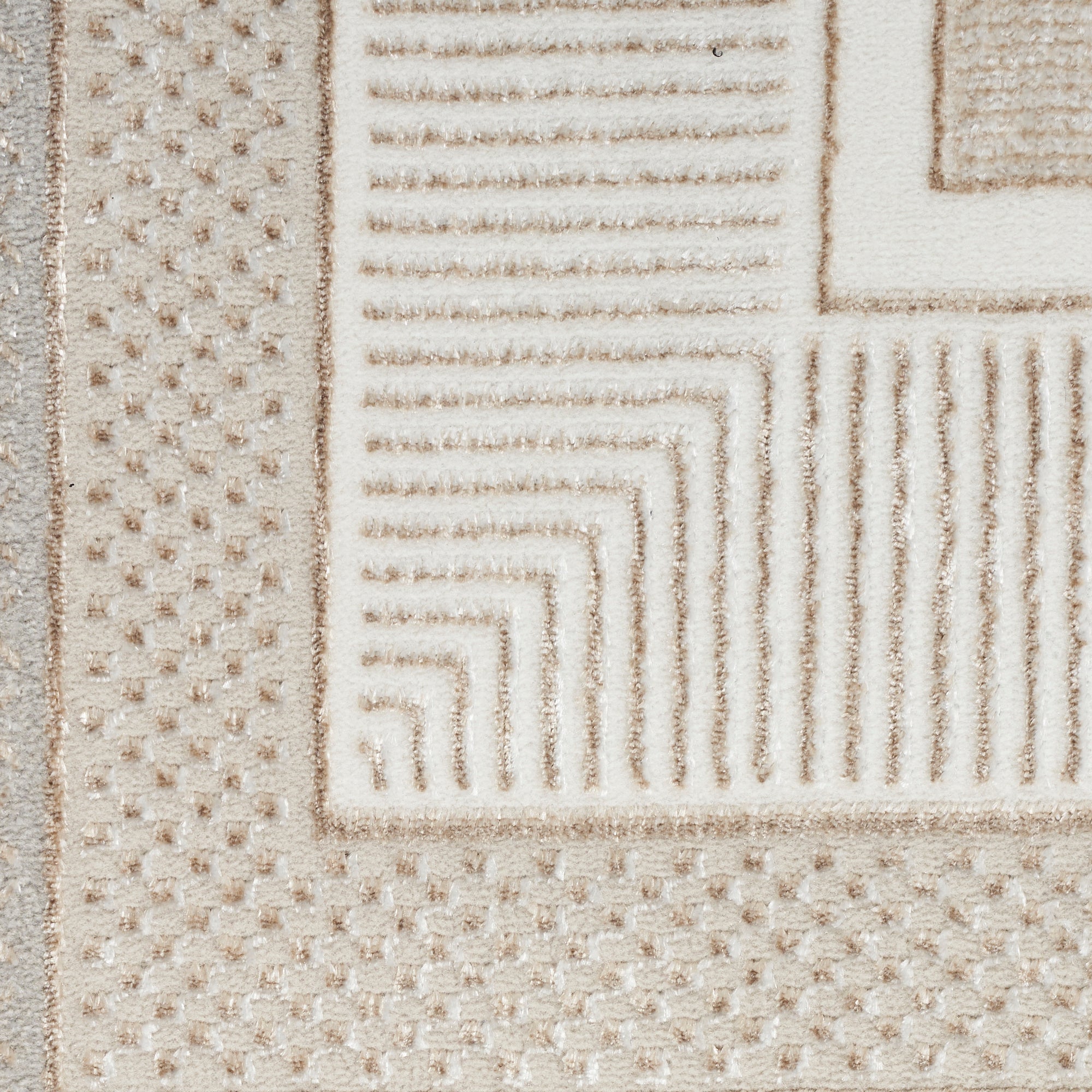 Nourison Glitz GLZ07 Ivory Large Rectangle Rug