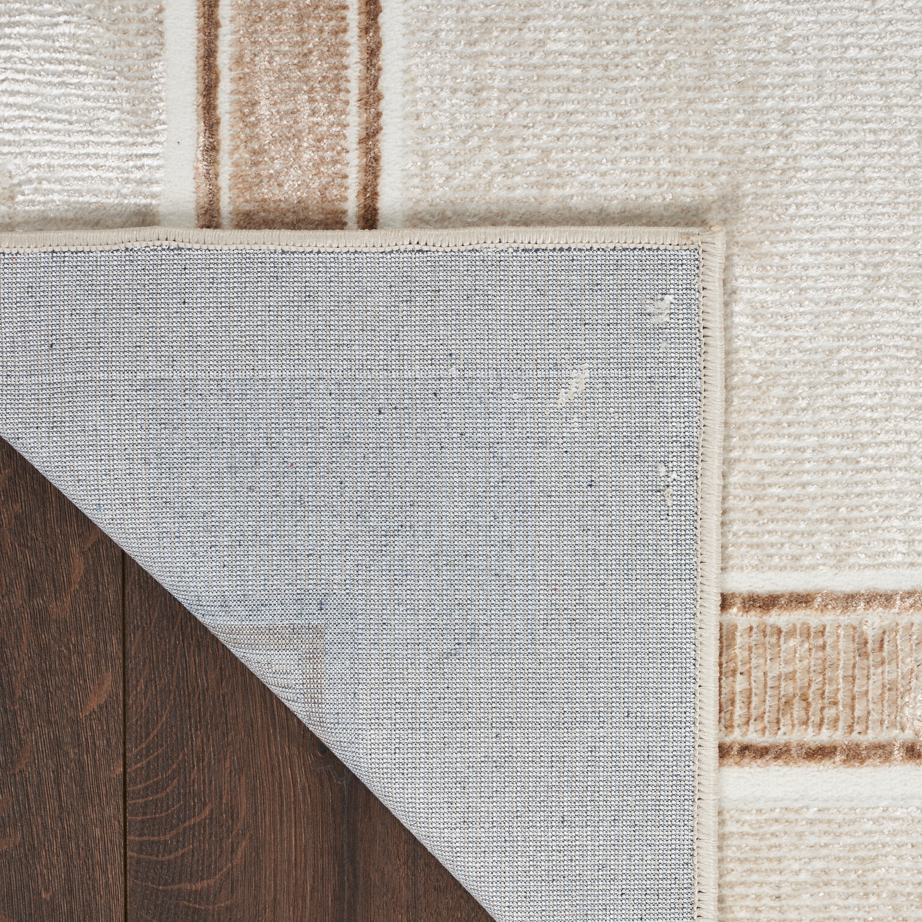 Nourison Glitz GLZ08 Ivory/Cream Large Rectangle Rug