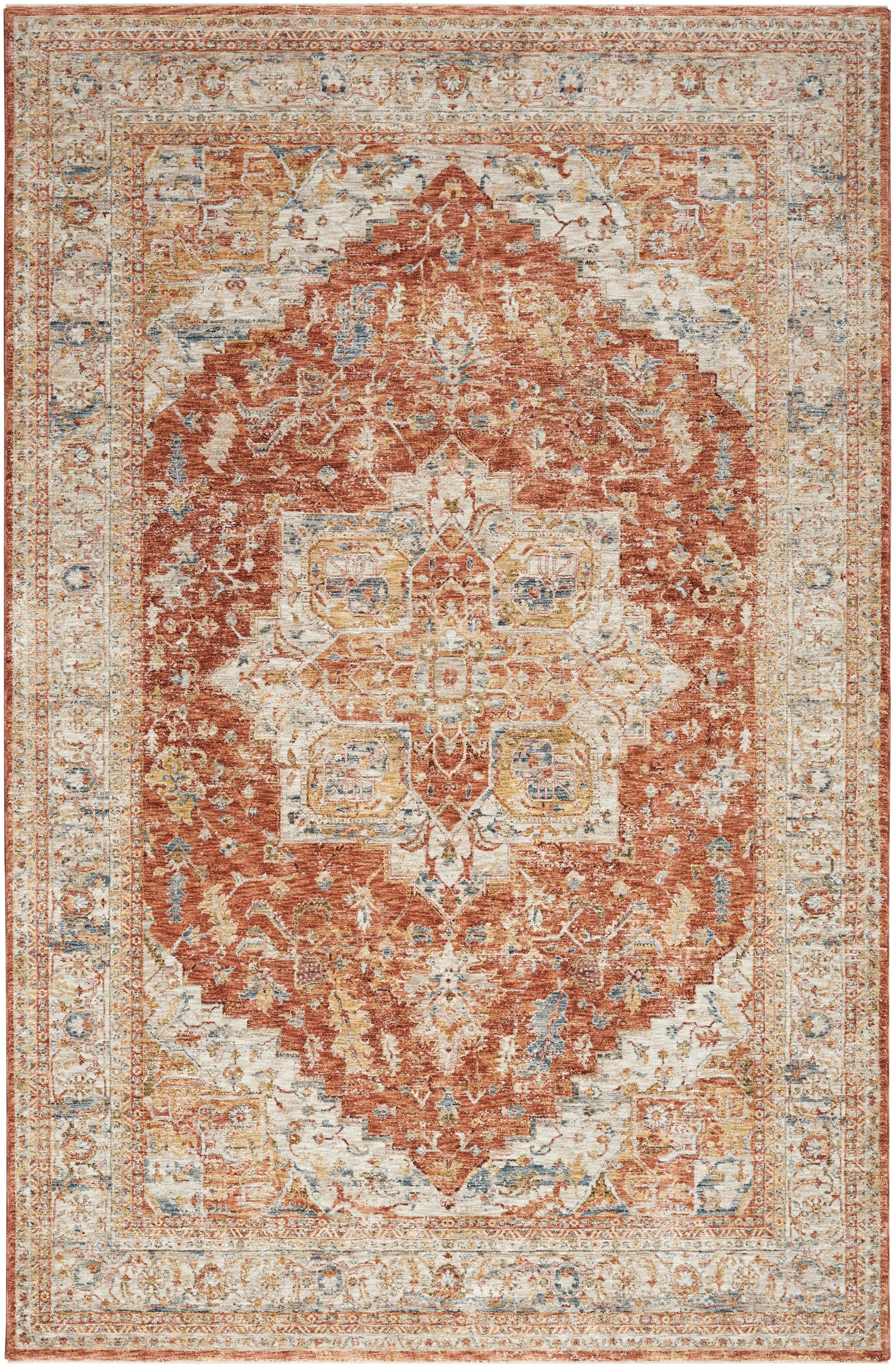 Nourison Sahar SHR06 Ivory/Multi Colour Large Rectangle Rug