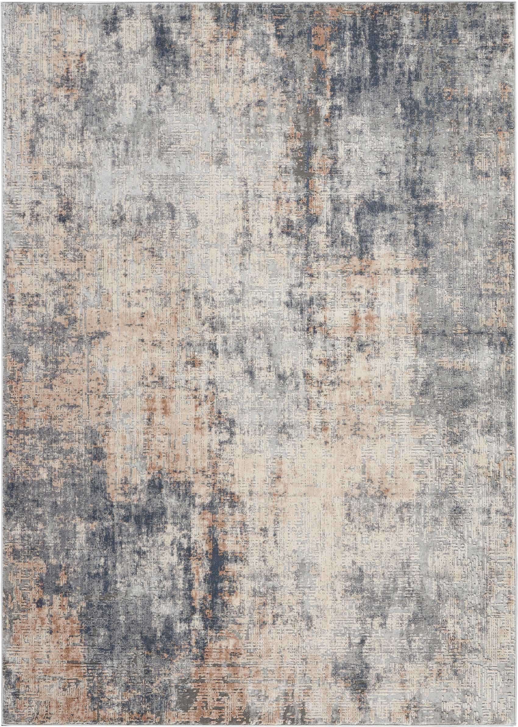 Nourison Rustic Textures RUS01 Grey/Beige Large Rug