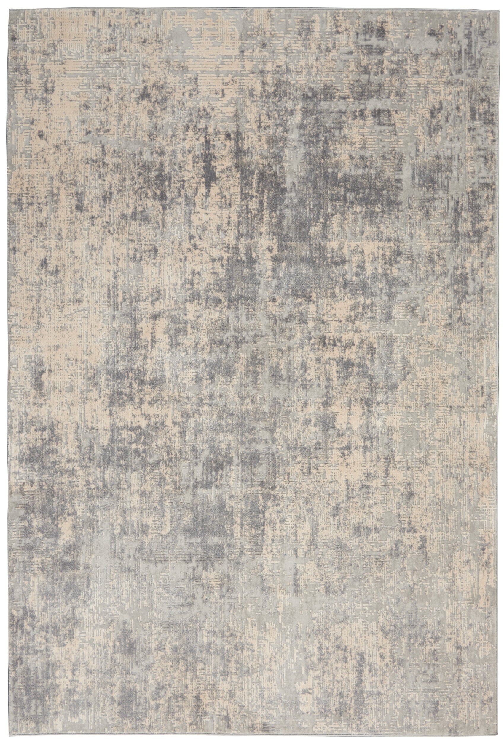 Nourison Rustic Textures RUS01 Ivory/Silver Large Rug