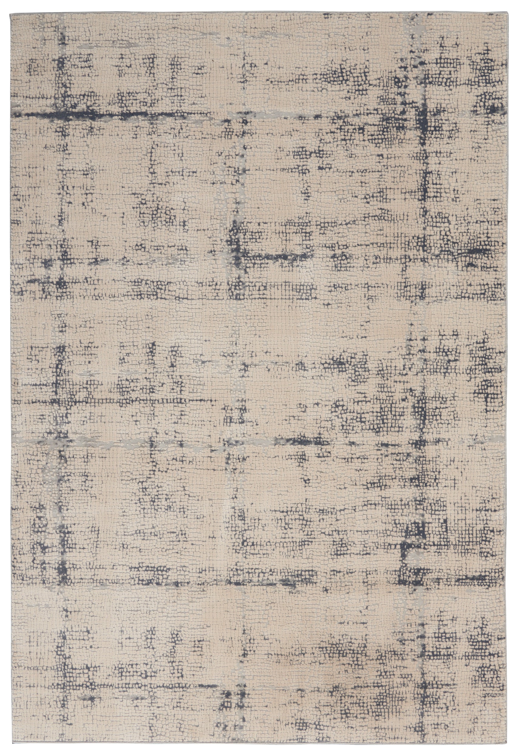 Nourison Rustic Textures RUS06 Ivory/Blue Large Rug