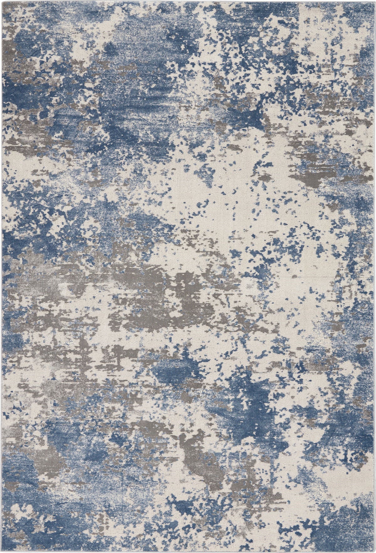 Nourison Rustic Textures RUS08 Grey/Blue Large Rug