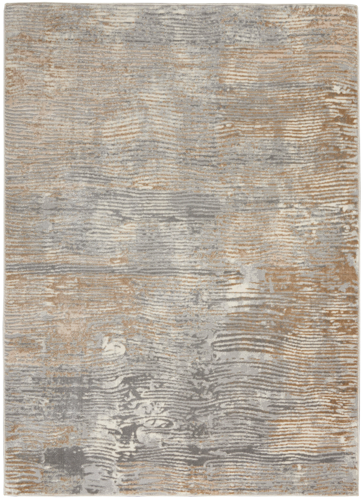 Nourison Solace SLA01 Grey/Beige Large Rectangle Rug
