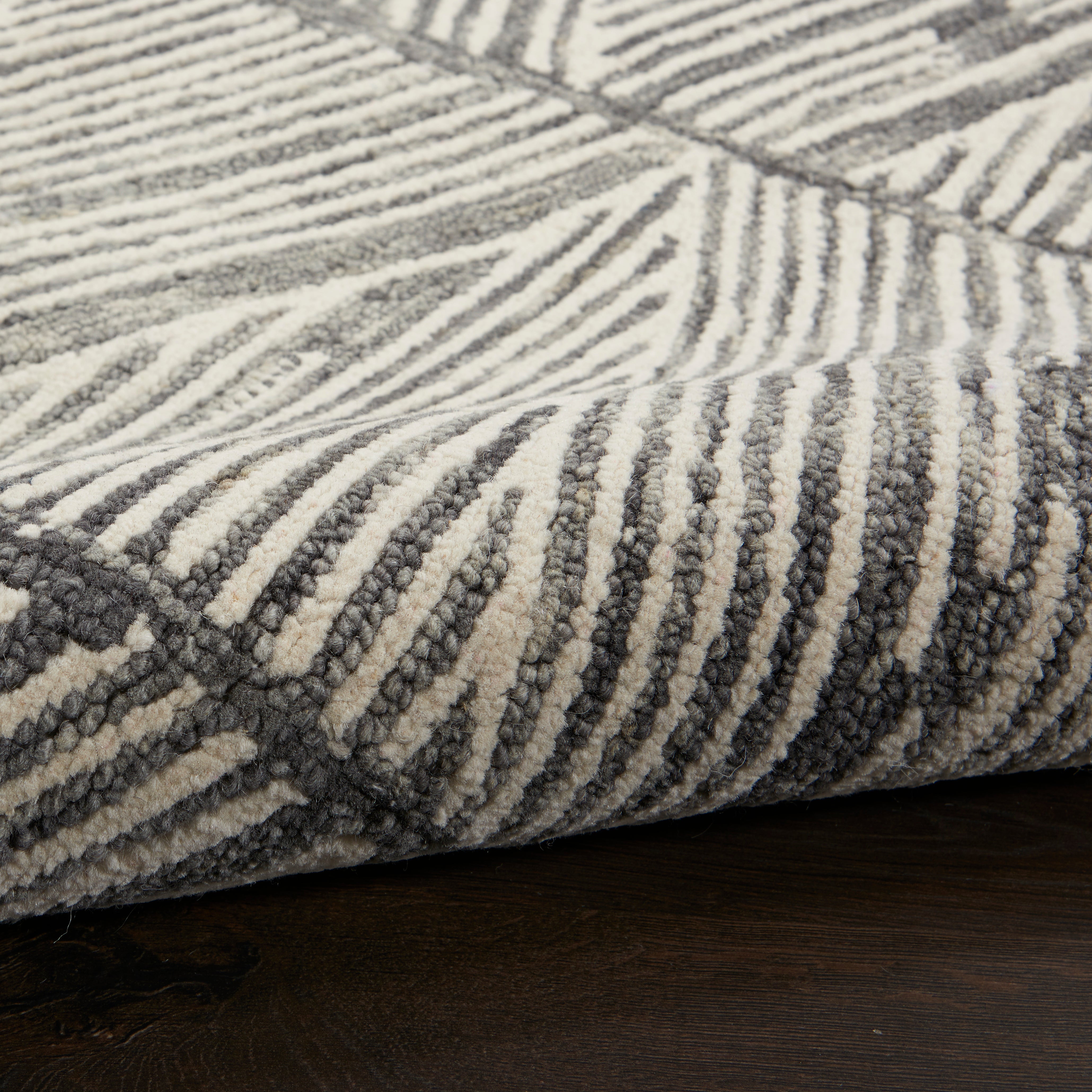 Nourison Colorado CLR01 Grey/White Large Rectangle Rug