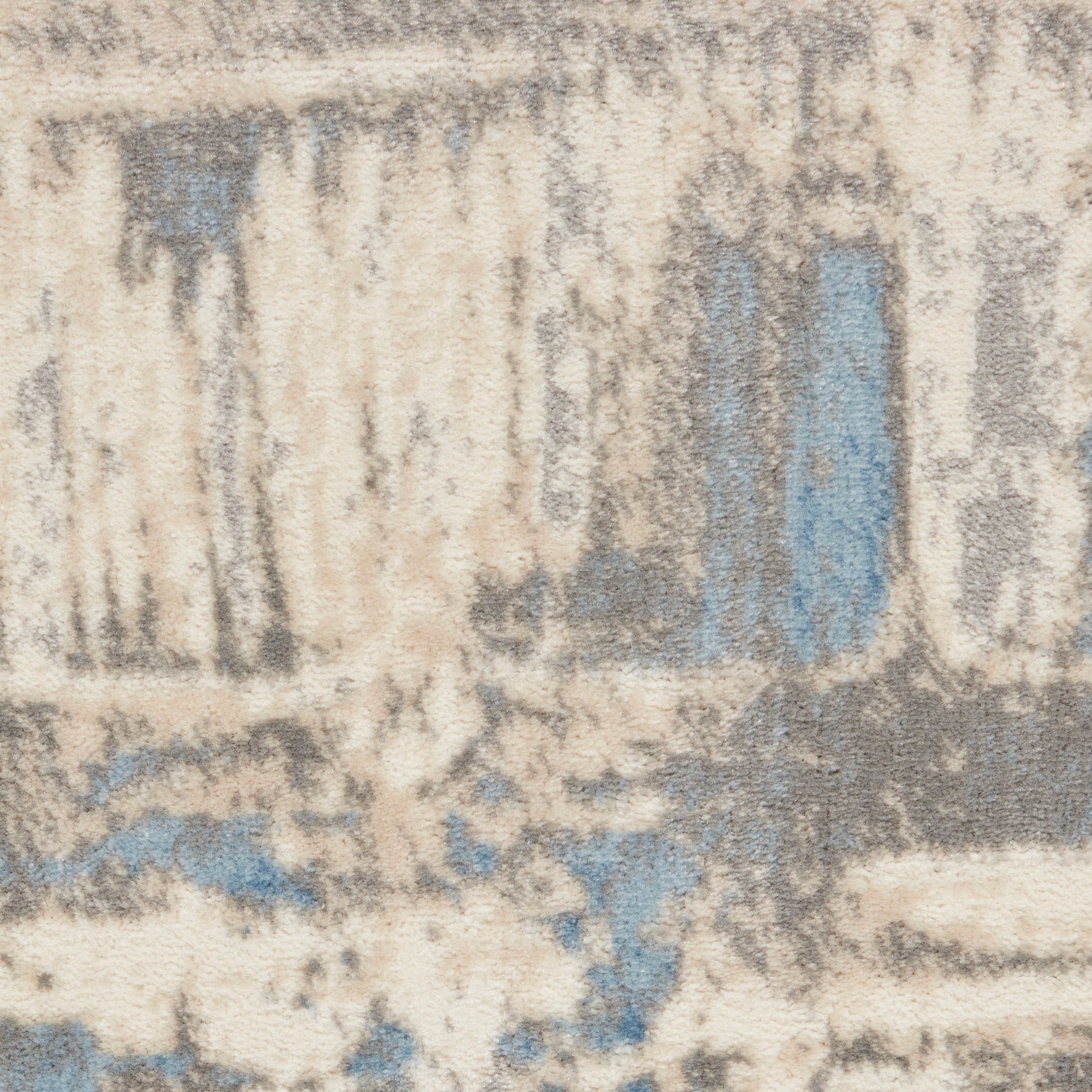 Nourison Solace SLA07 Ivory/Grey/Blue Large Rectangle Rug