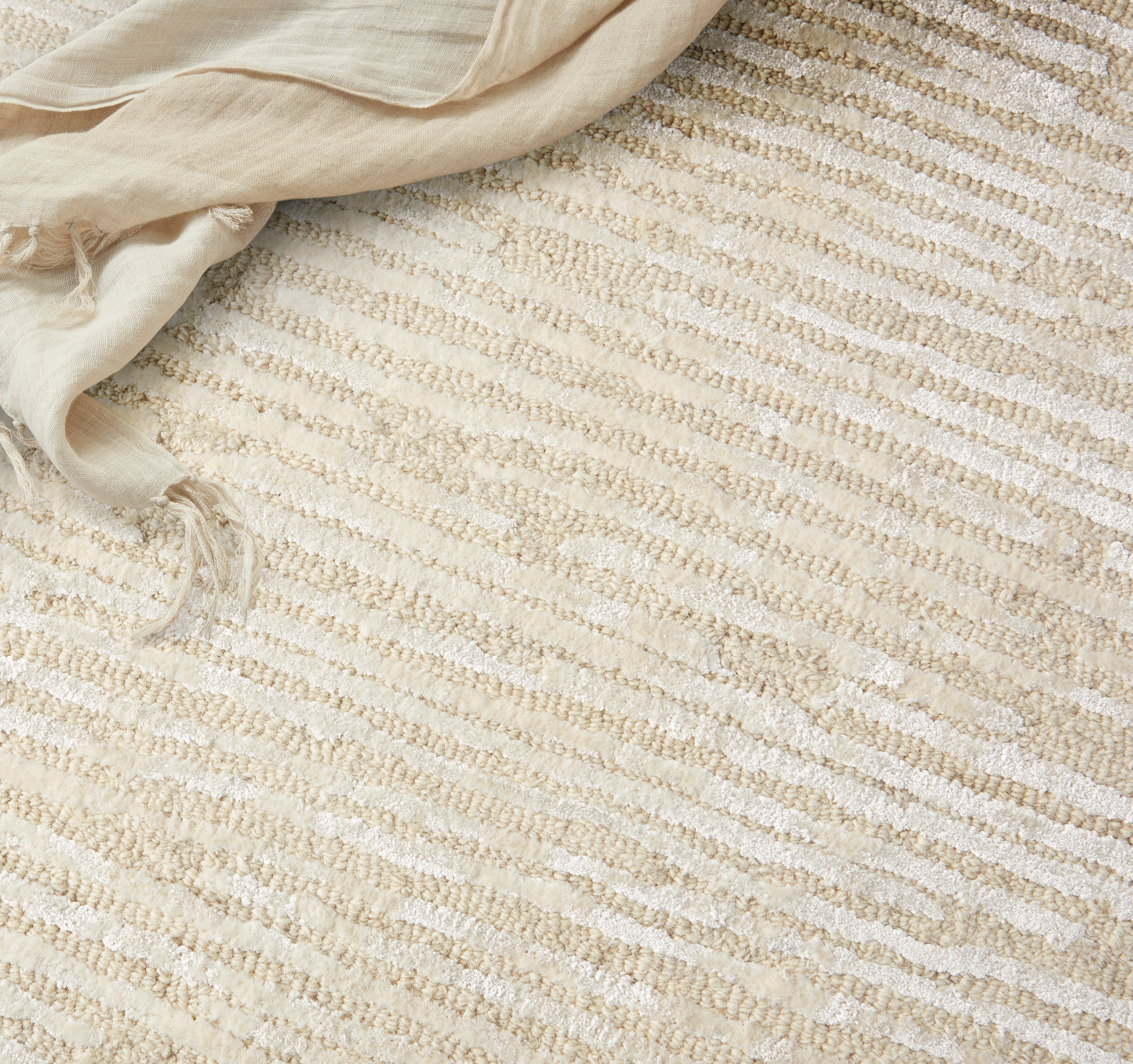 Calvin Klein CK010 Linear LNR01 Ivory Large Rectangle Rug