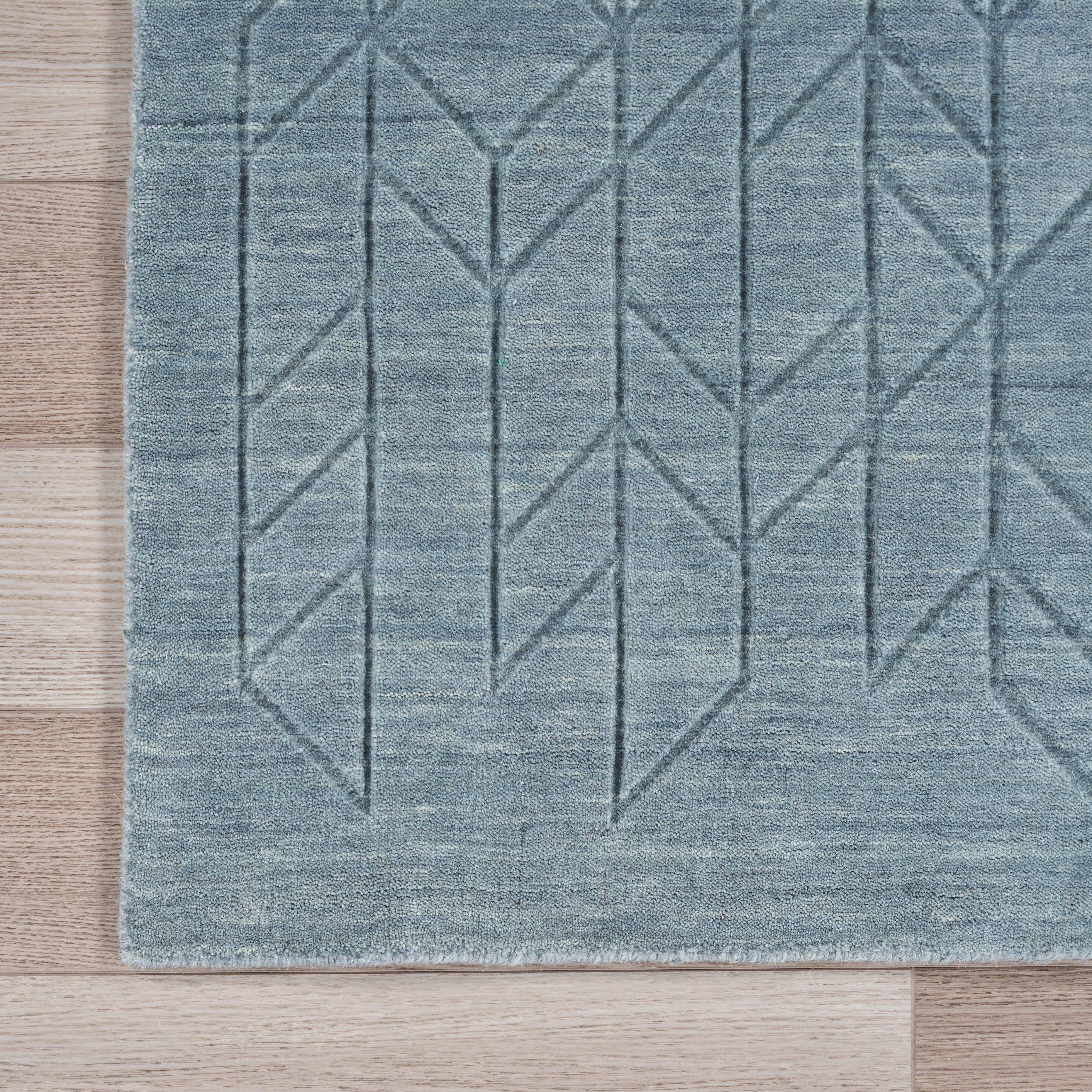 Nourison Alessia ALE01 Blue Large Rectangle Rug