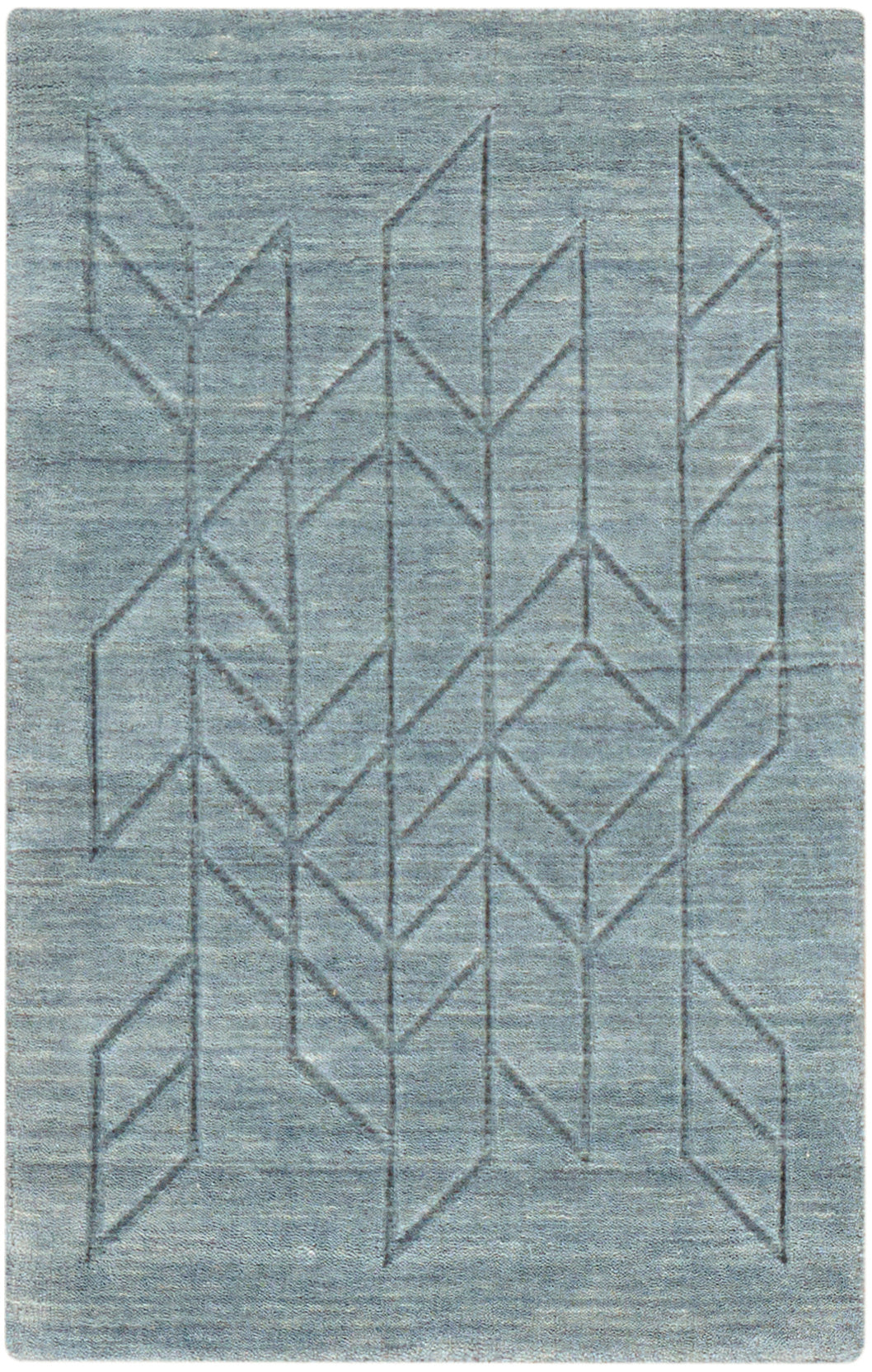 Nourison Alessia ALE01 Blue Large Rectangle Rug