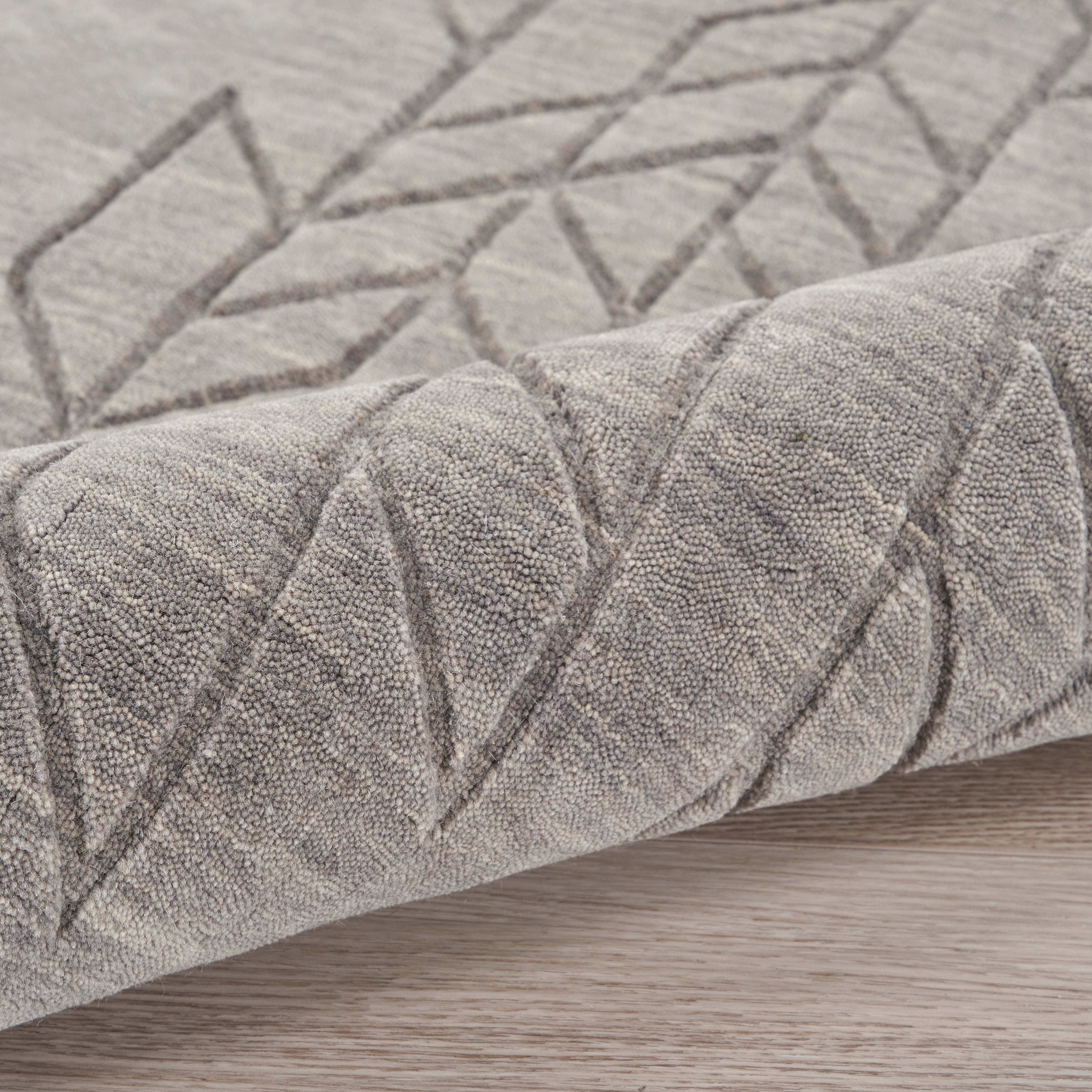 Nourison Alessia ALE01 Grey Large Rectangle Rug