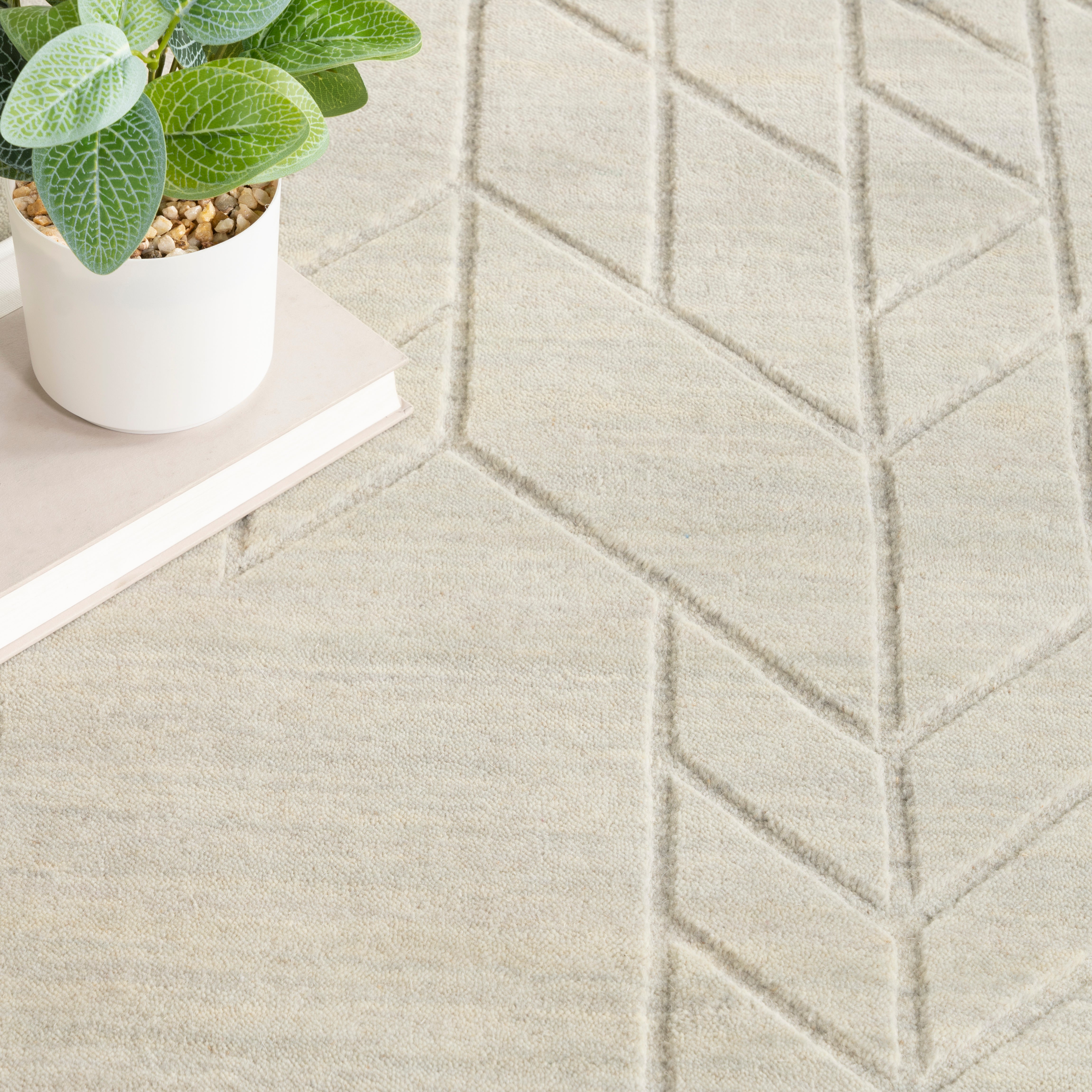 Nourison Alessia ALE01 Sage Green Large Rectangle Rug