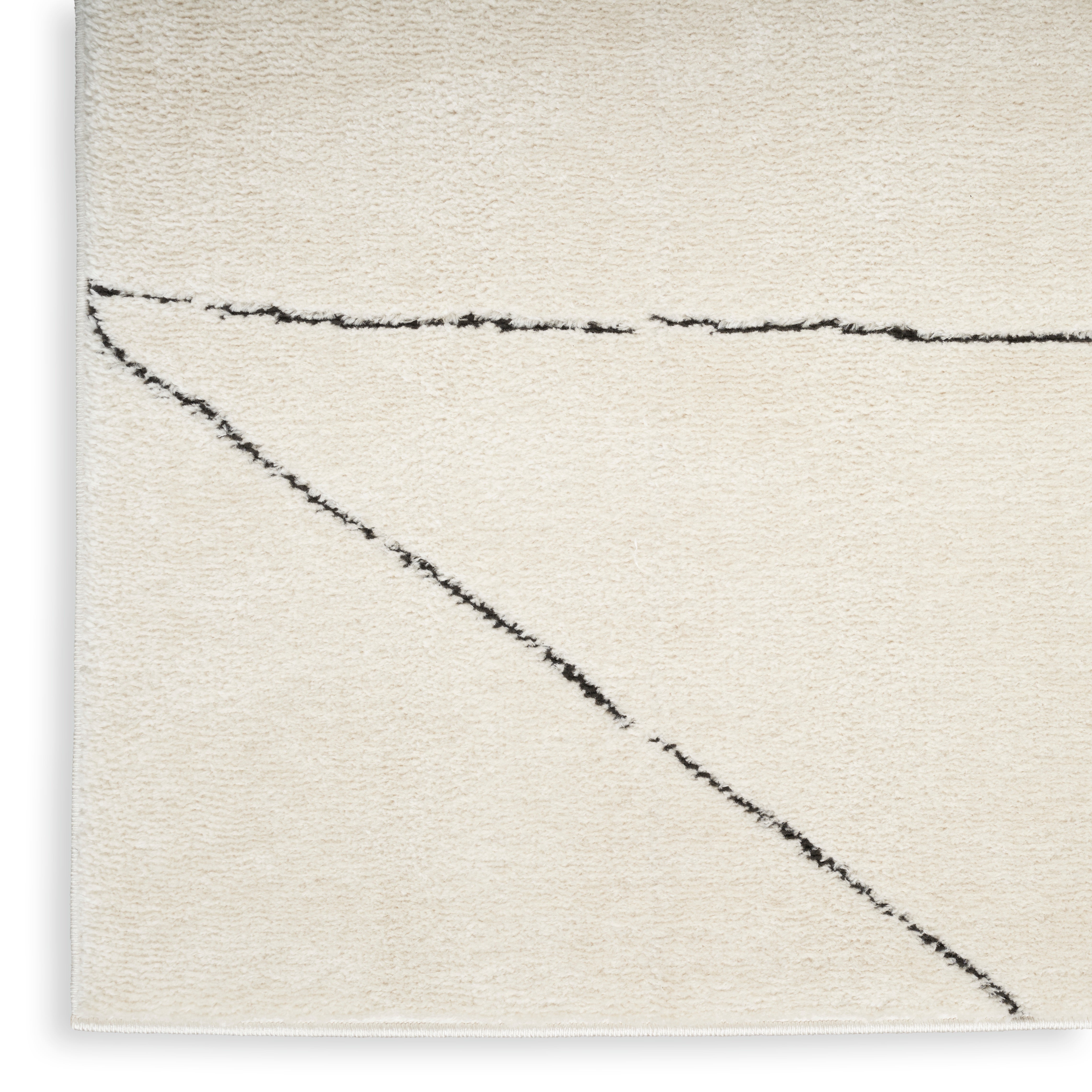 Nourison Modern Comfort MNC02 Ivory/Black Large Rectangle Rug