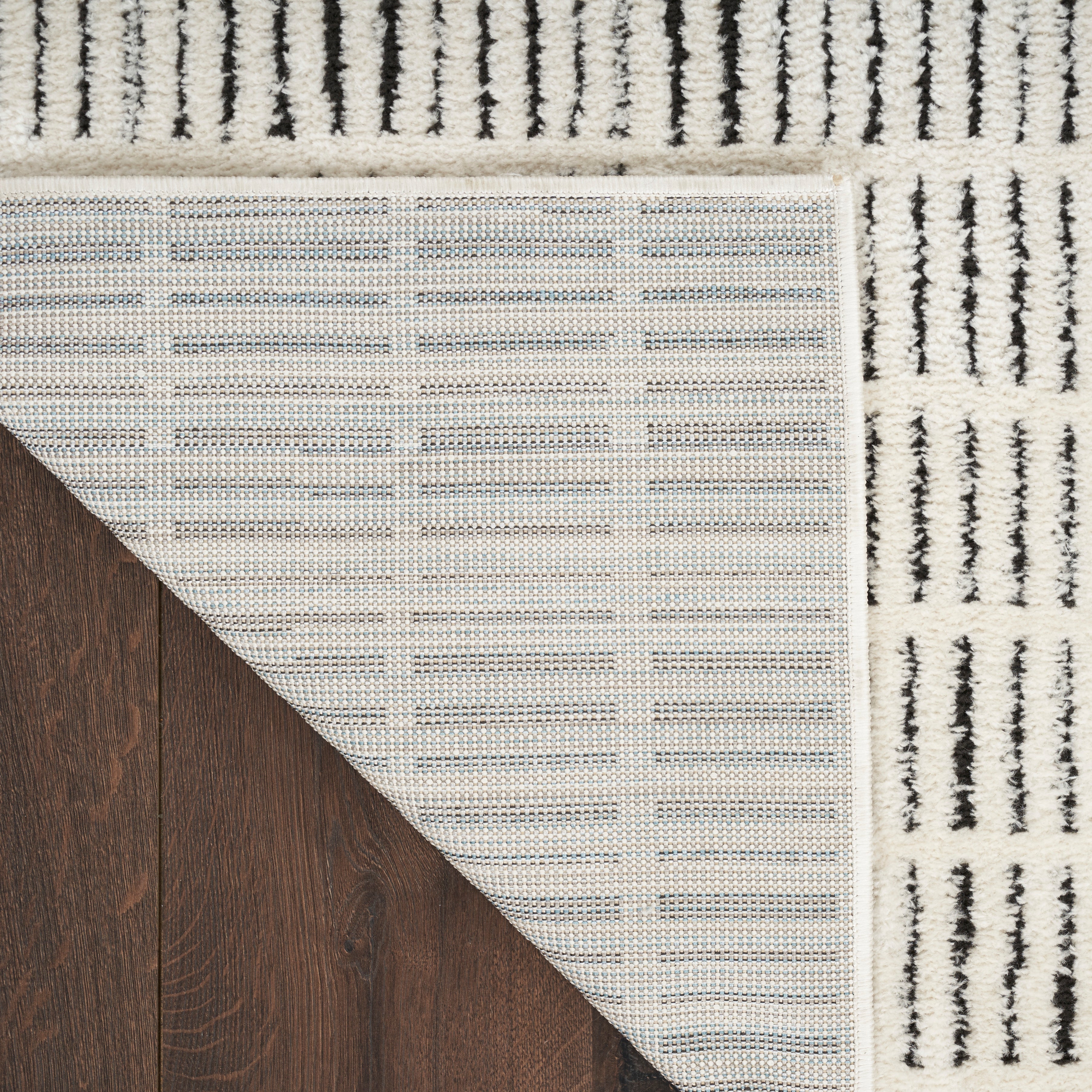 Nourison Modern Comfort MNC03 Ivory/Black Large Rectangle Rug