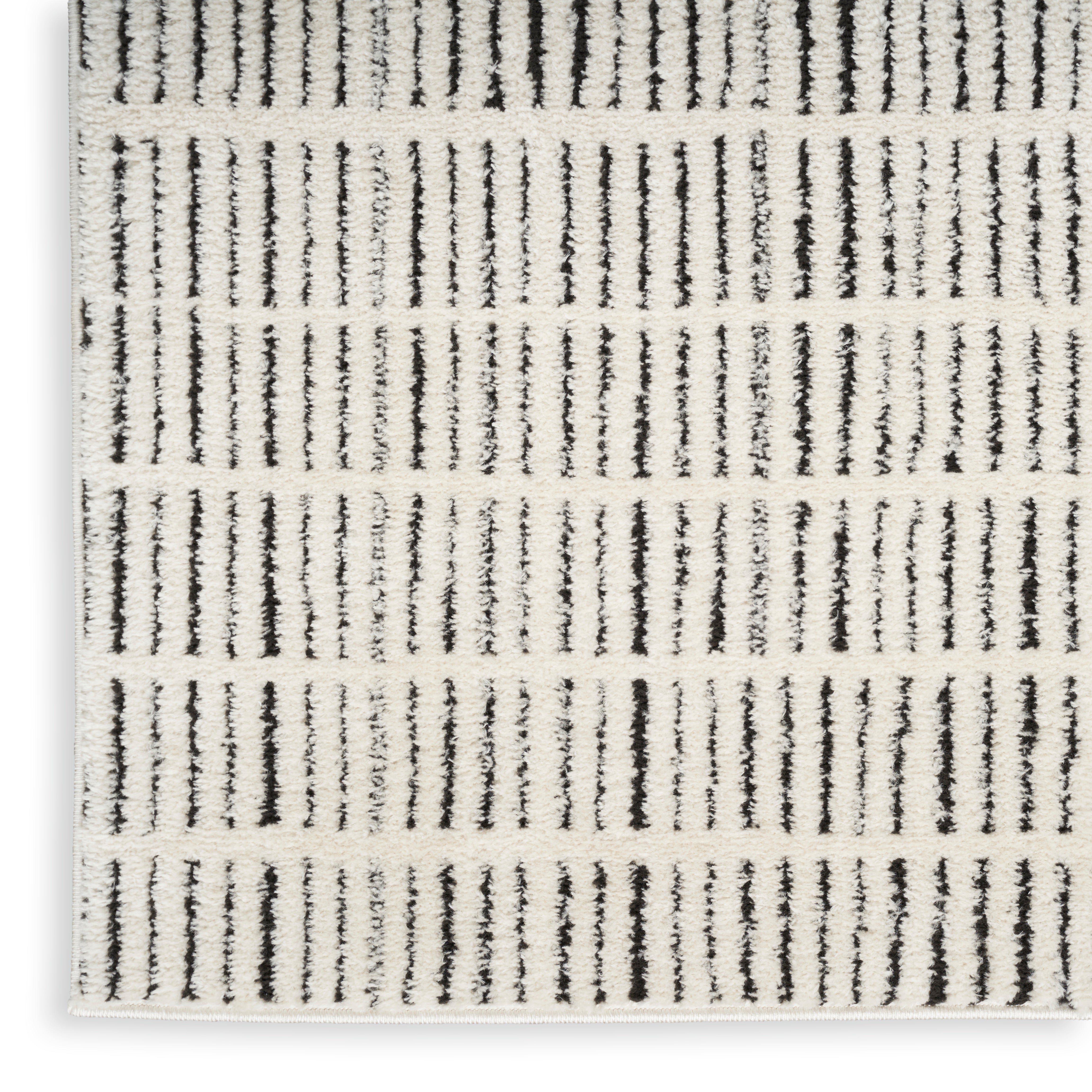 Nourison Modern Comfort MNC03 Ivory/Black Large Rectangle Rug