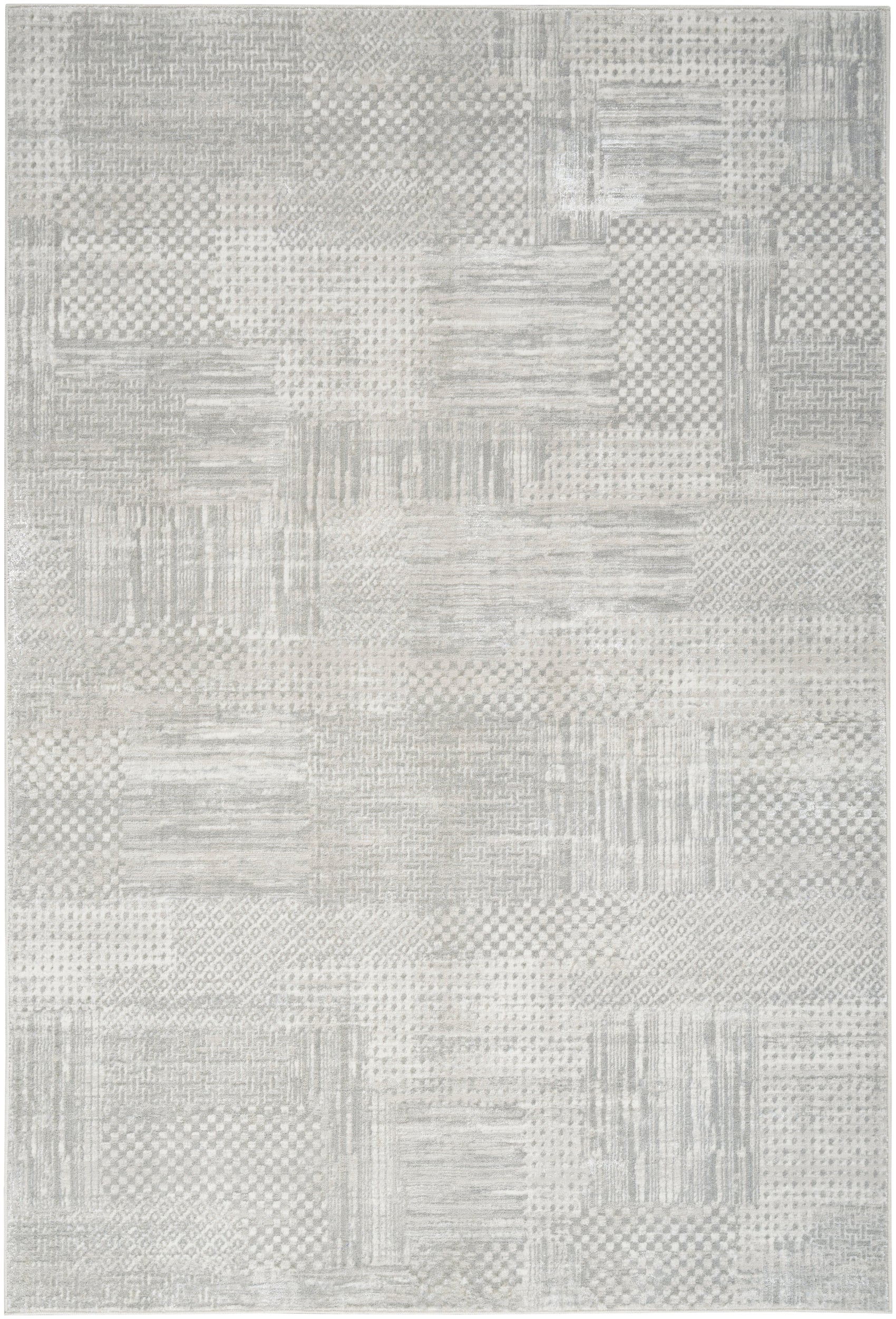 Nourison Glitz GLZ09 Silver/Grey Large Rectangle Rug