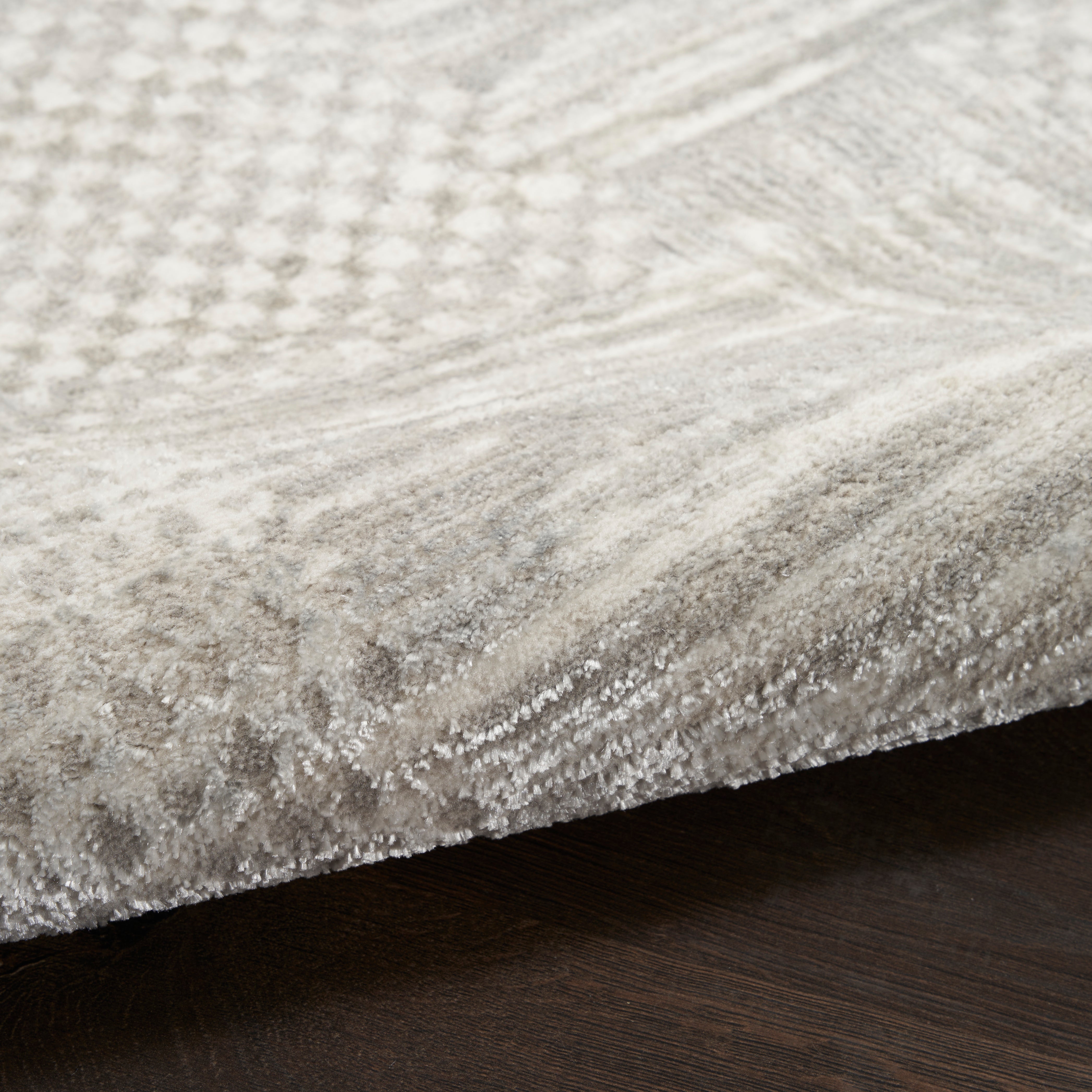 Nourison Glitz GLZ09 Silver/Grey Large Rectangle Rug