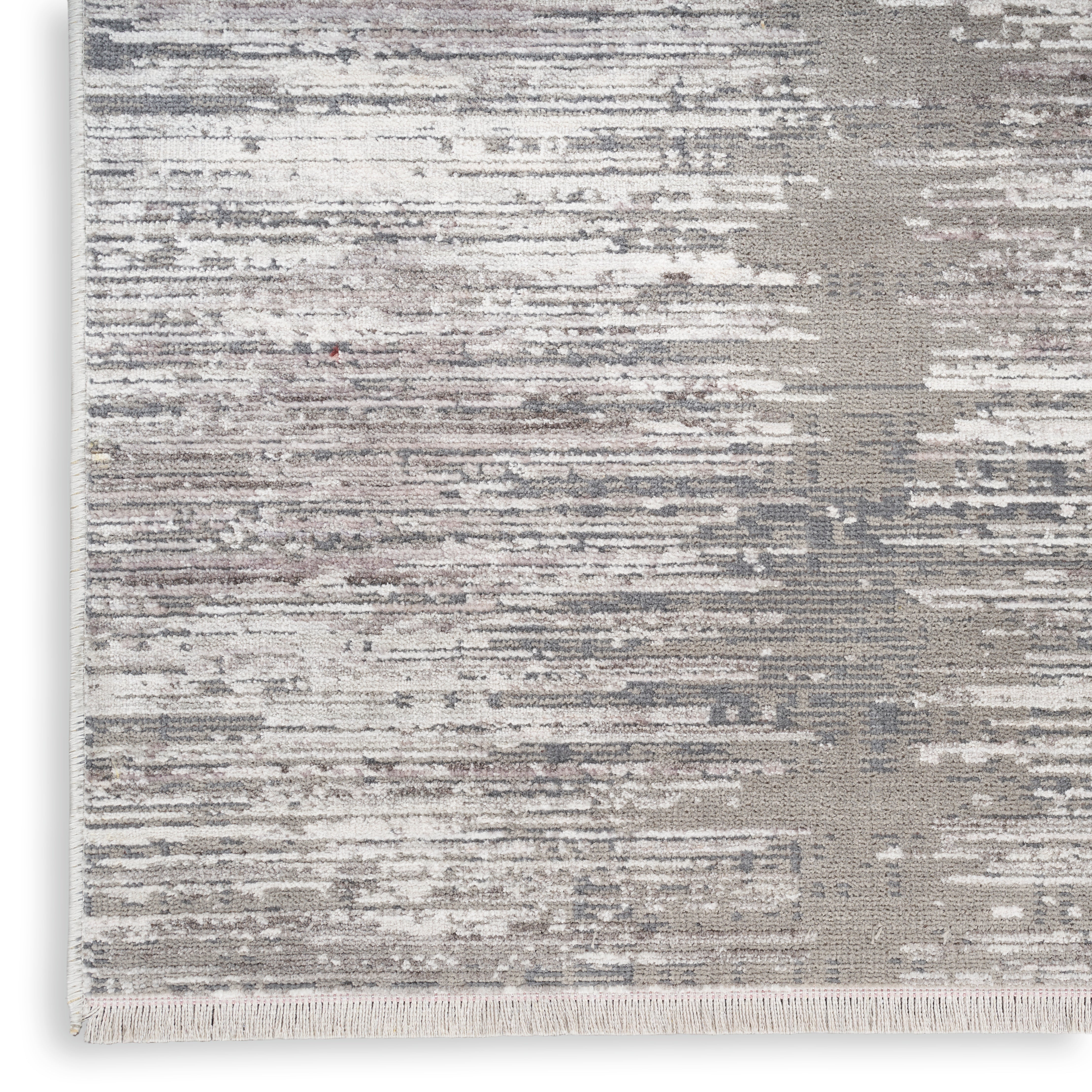 Nourison Abstract Hues ABH03 Grey/White Large Rectangle Rug