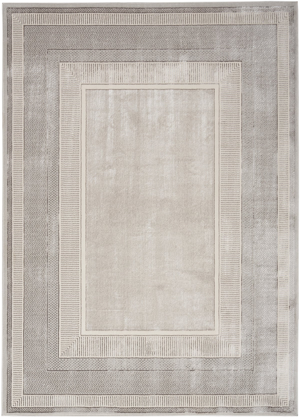 Nourison Glitz GLZ07 Silver Large Rectangle Rug