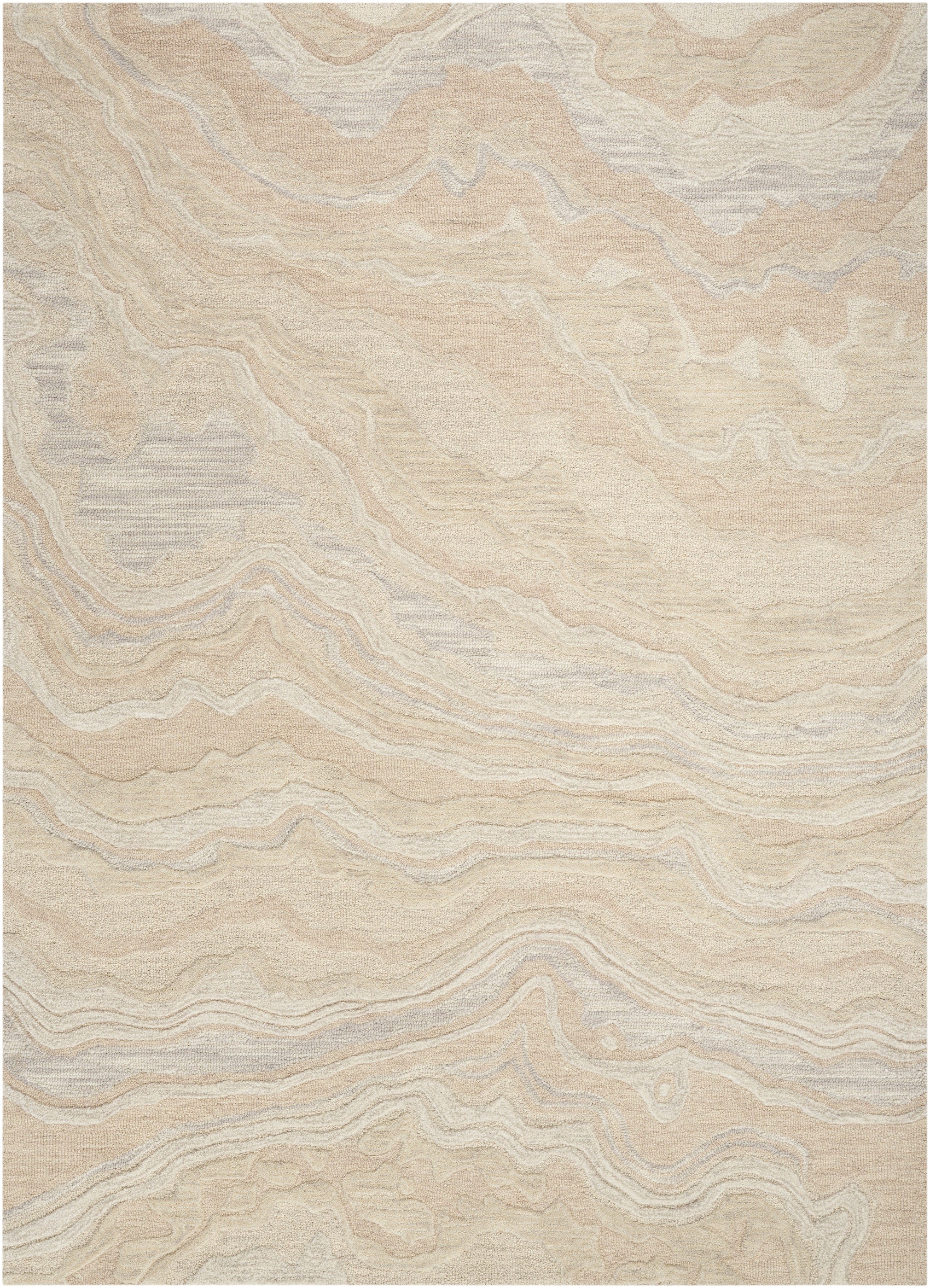 Nourison Graceful GRU01 Beige Large Rectangle Rug