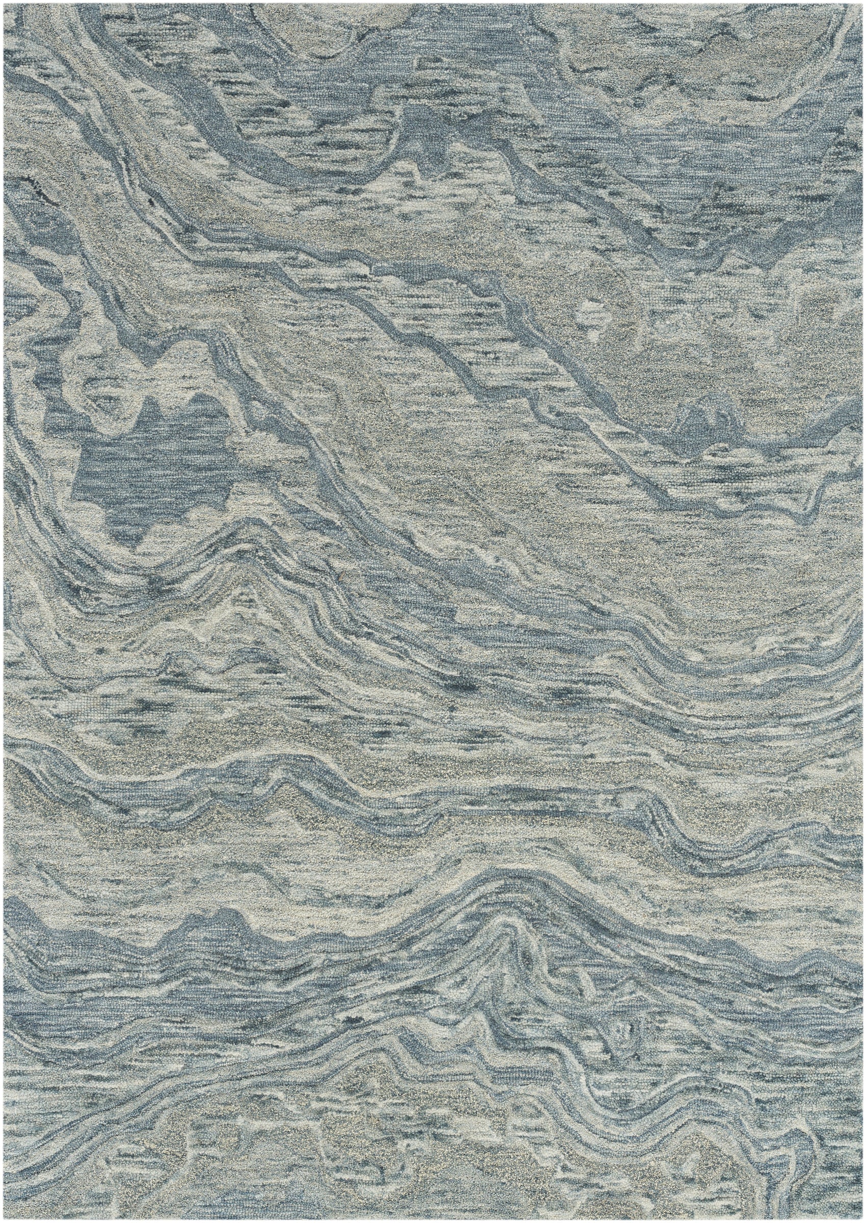 Nourison Graceful GRU01 Blue Large Rectangle Rug