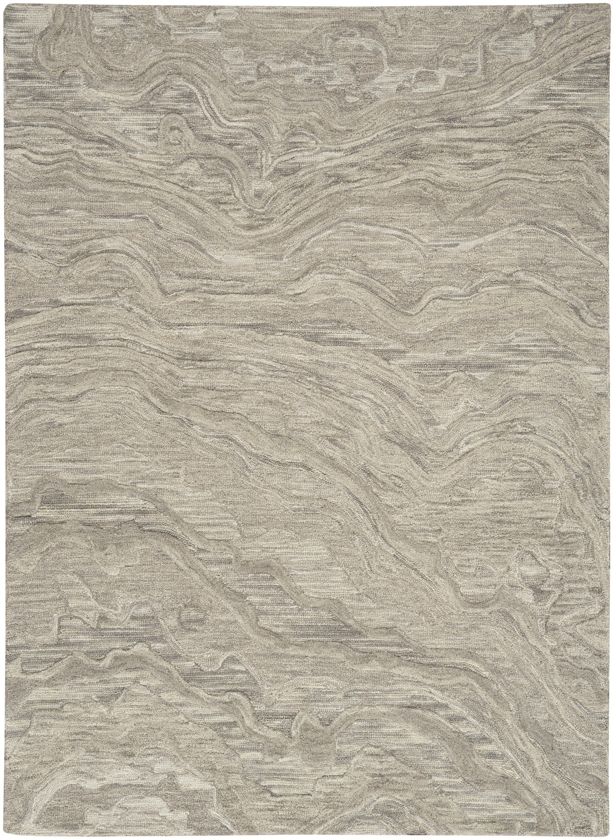Nourison Graceful GRU01 Grey Large Rectangle Rug