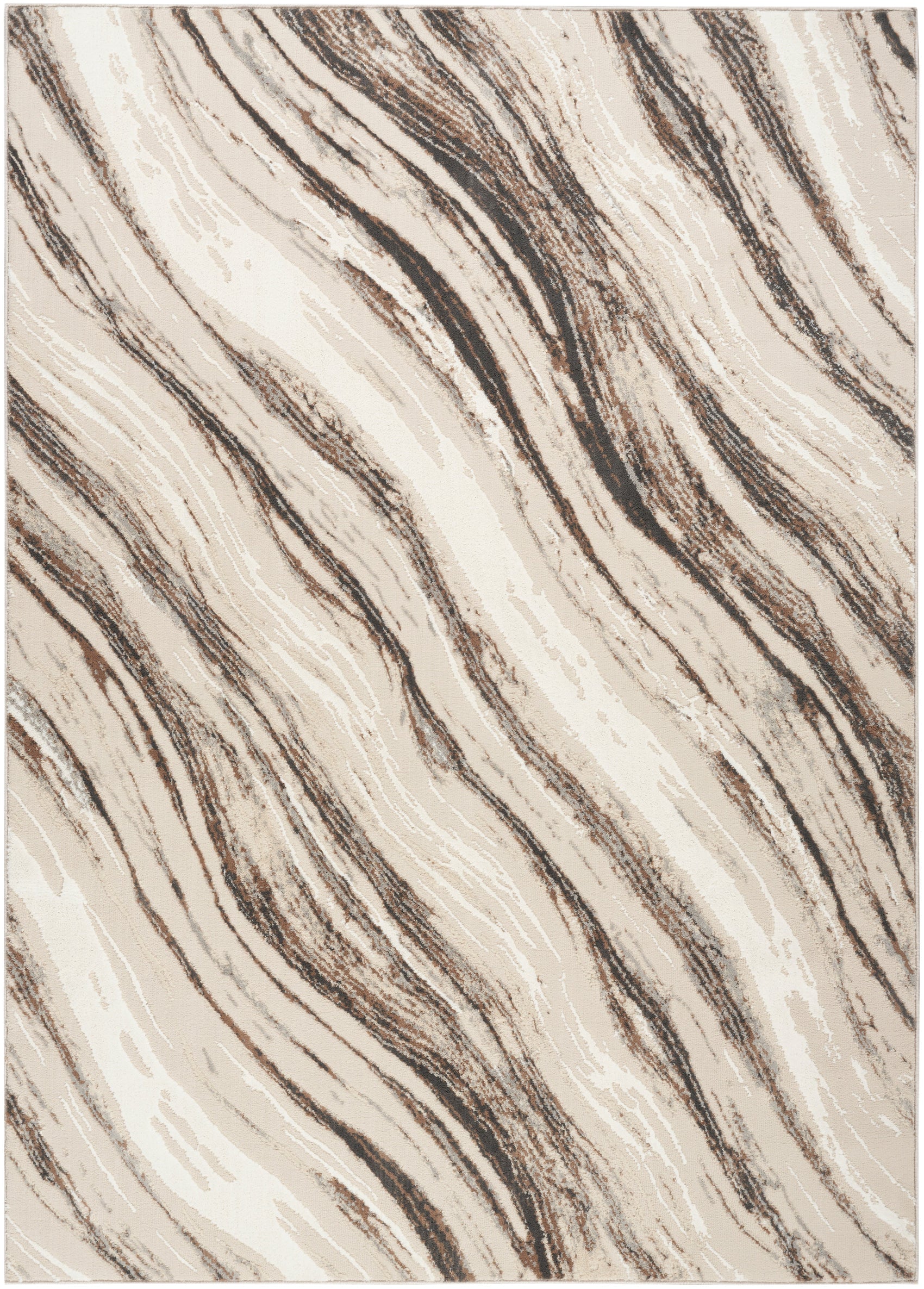 Nourison Sustainable Trends SUT05 Beige/Grey Large Rectangle Rug