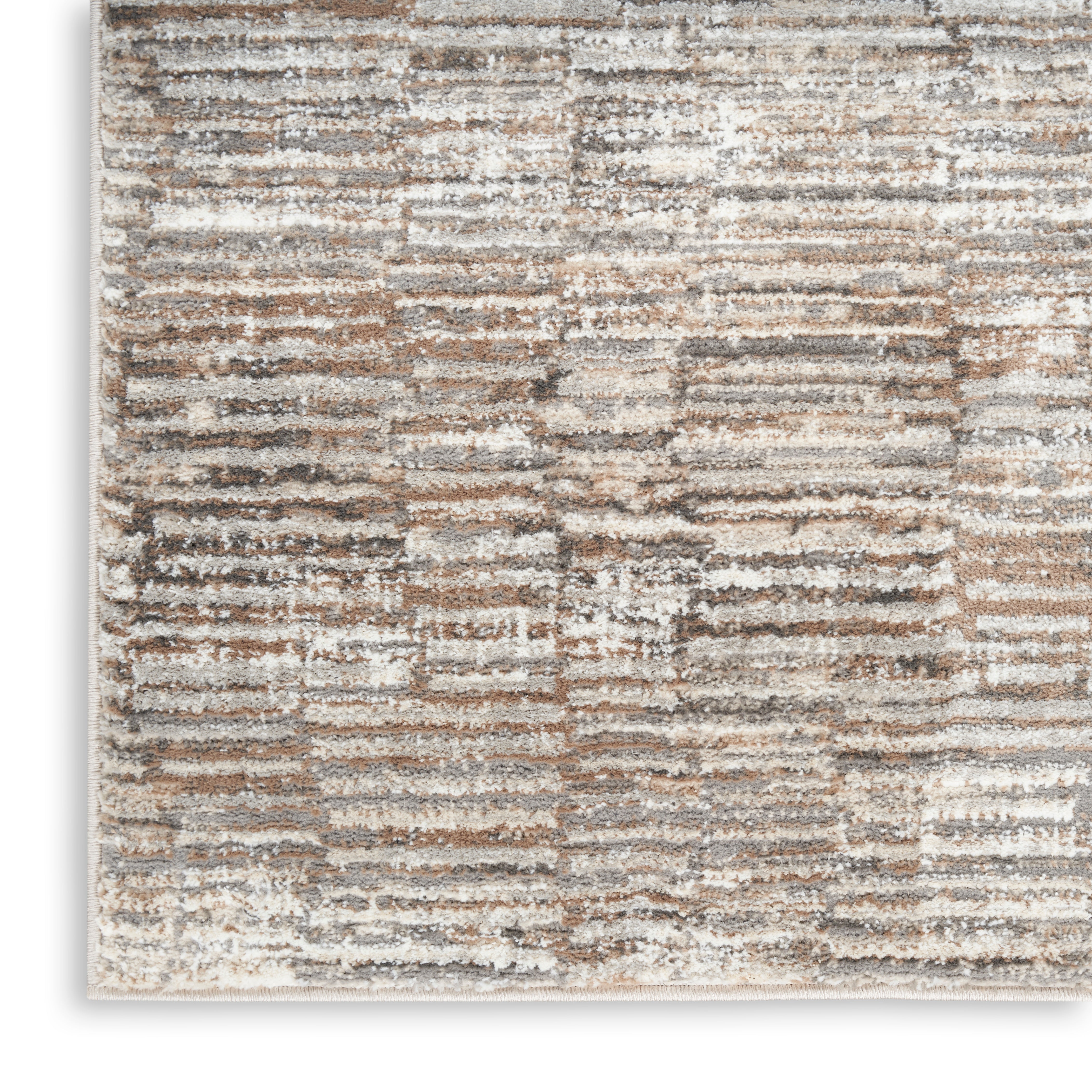 Nourison Sustainable Trends SUT06 Ivory/Mocha Brown Large Rectangle Rug