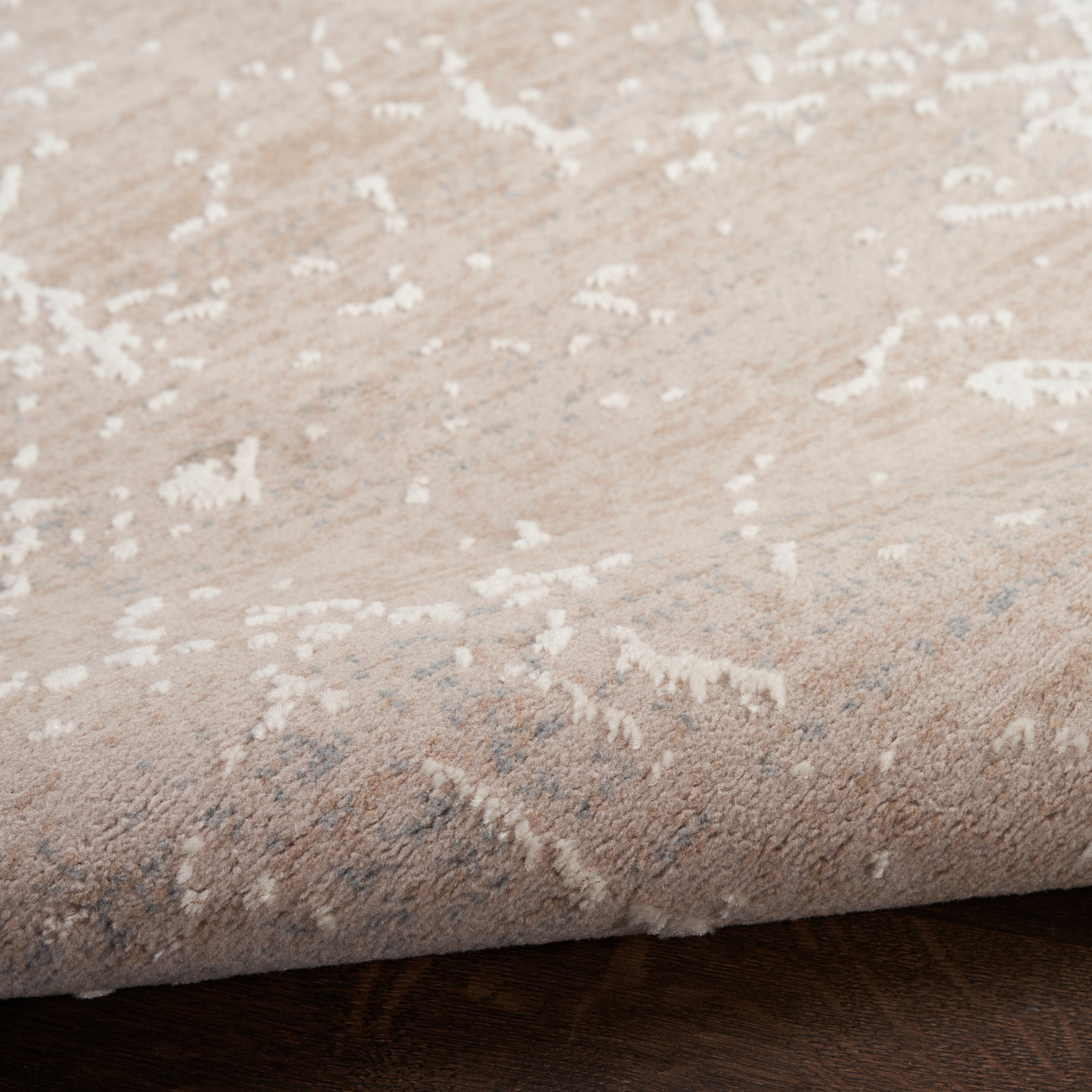 Nourison Exhale EXL02 Mocha Brown/Ivory Large Rectangle Rug