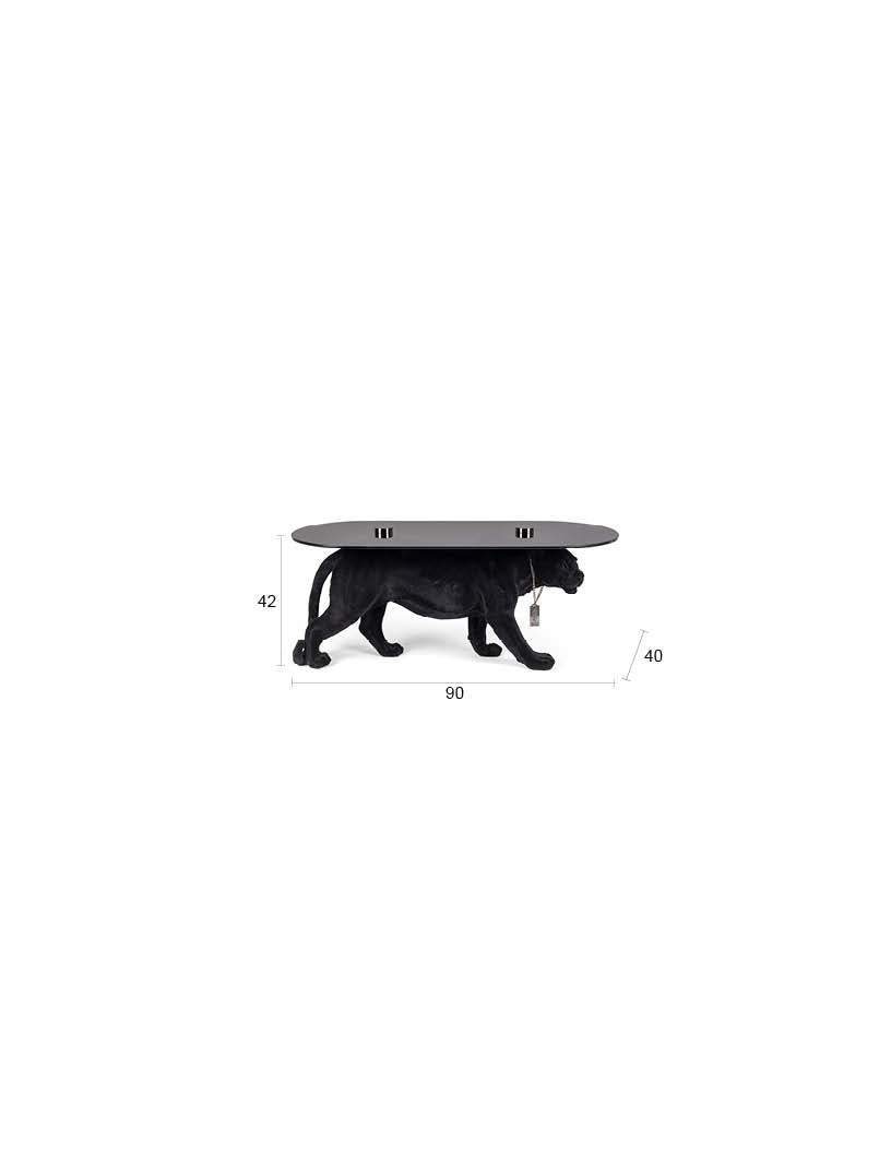 Bold Monkey Dope as Hell All Black Panther Coffee Table