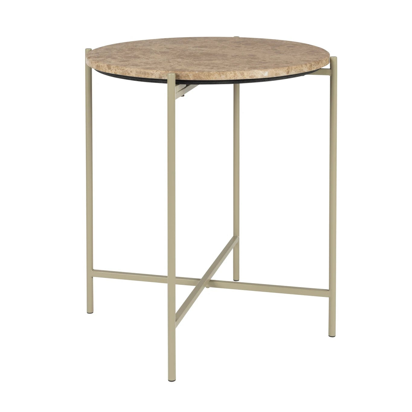 Tooz Beige Iron Side Table Medium