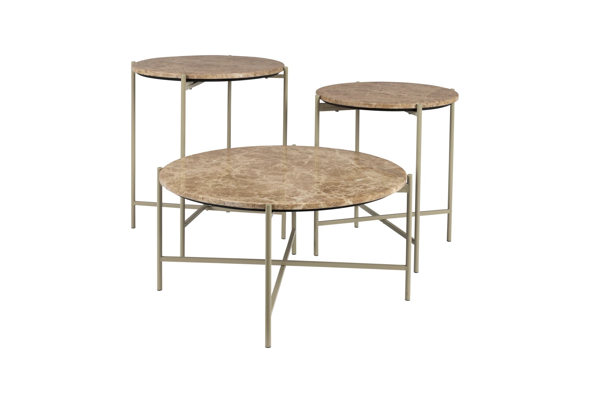 Tooz Beige Iron Side Table Medium