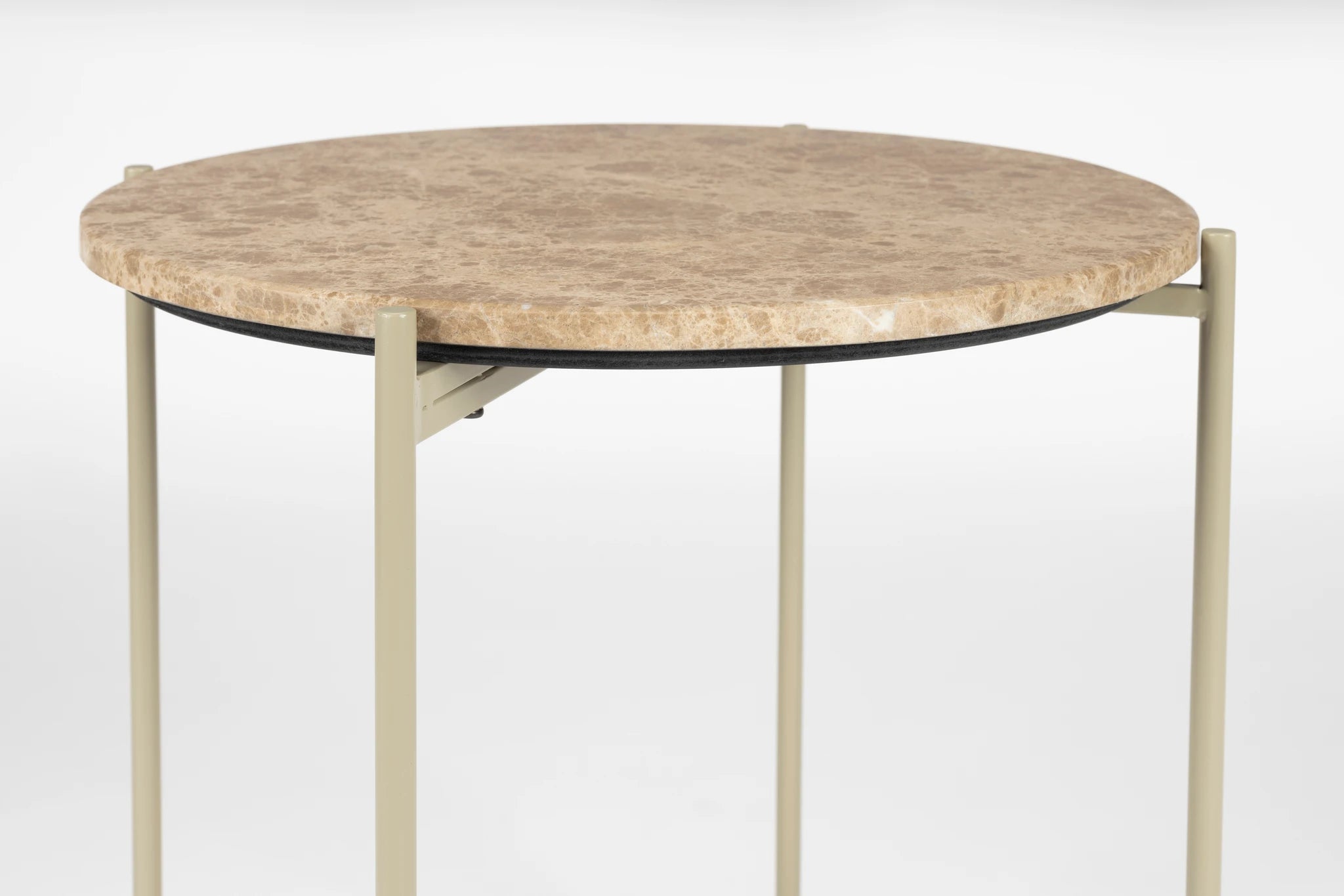 Tooz Beige Iron Side Table Medium