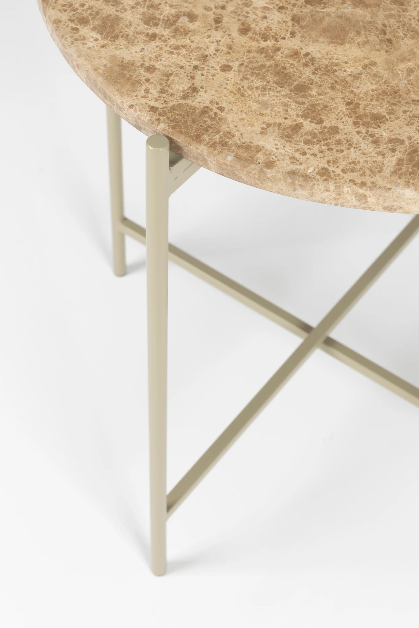 Tooz Beige Iron Side Table Medium