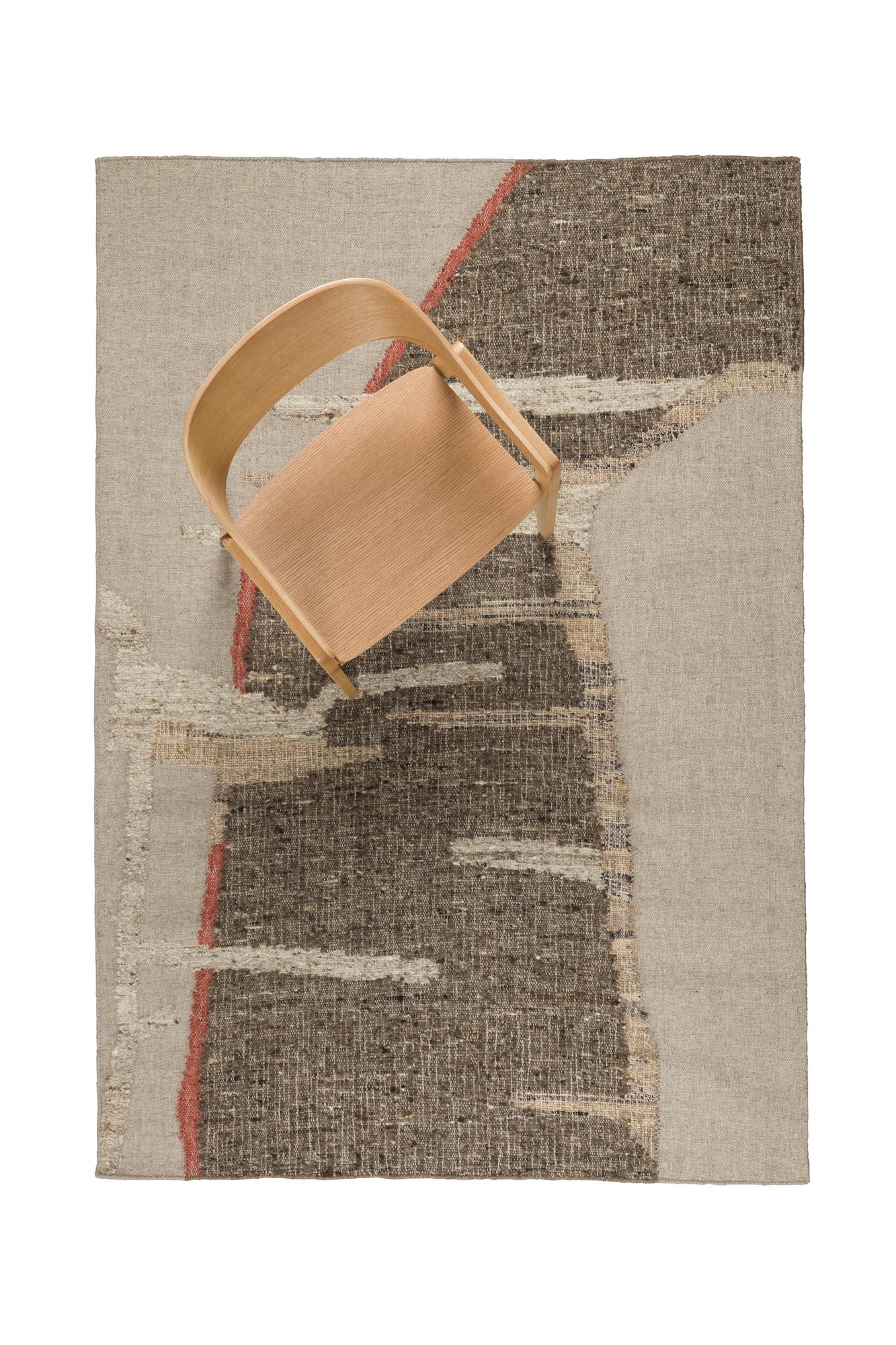 Dutchbone Briton Beige Wool Rug 160 x 230 cm