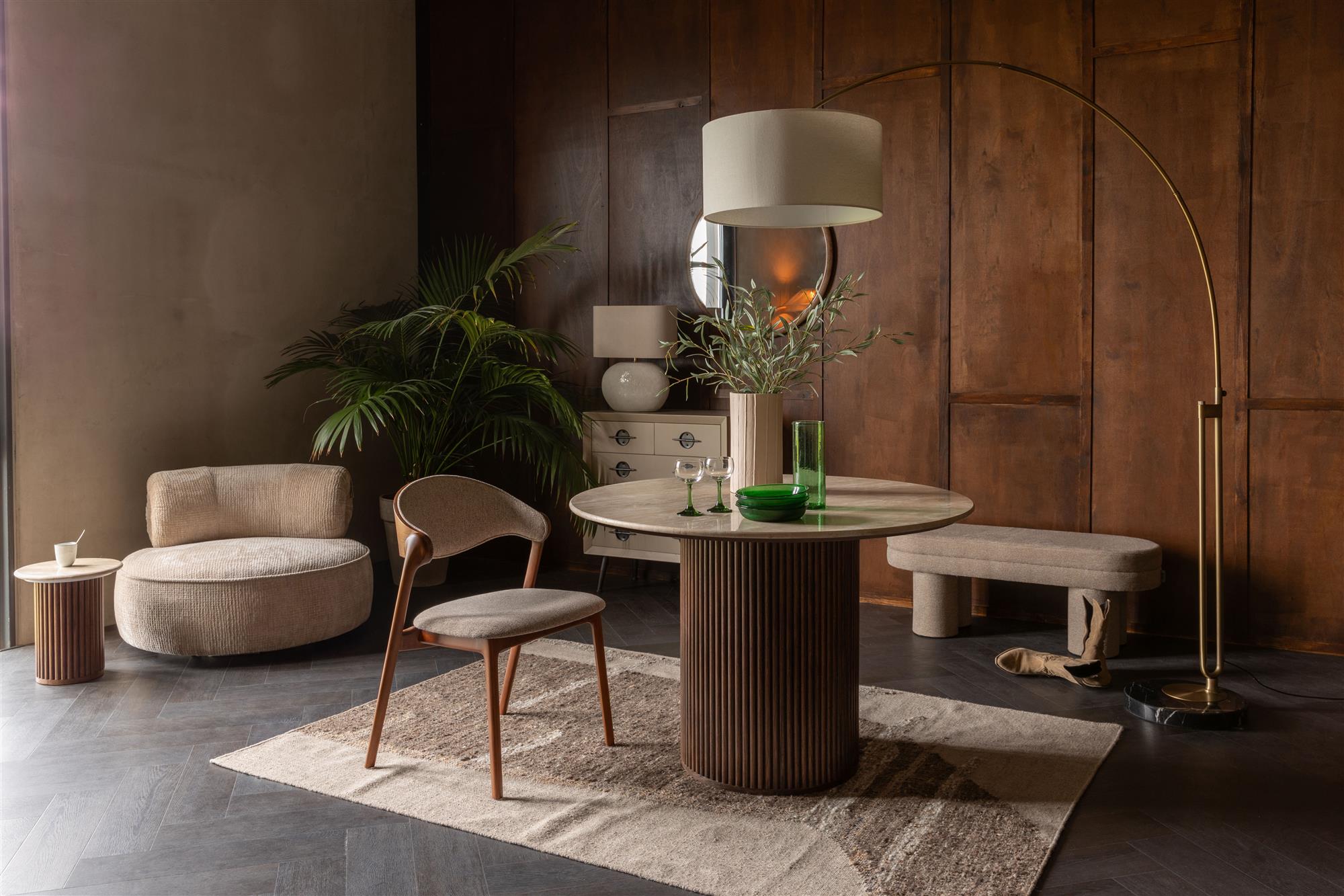 Dutchbone Briton Beige Wool Rug 160 x 230 cm
